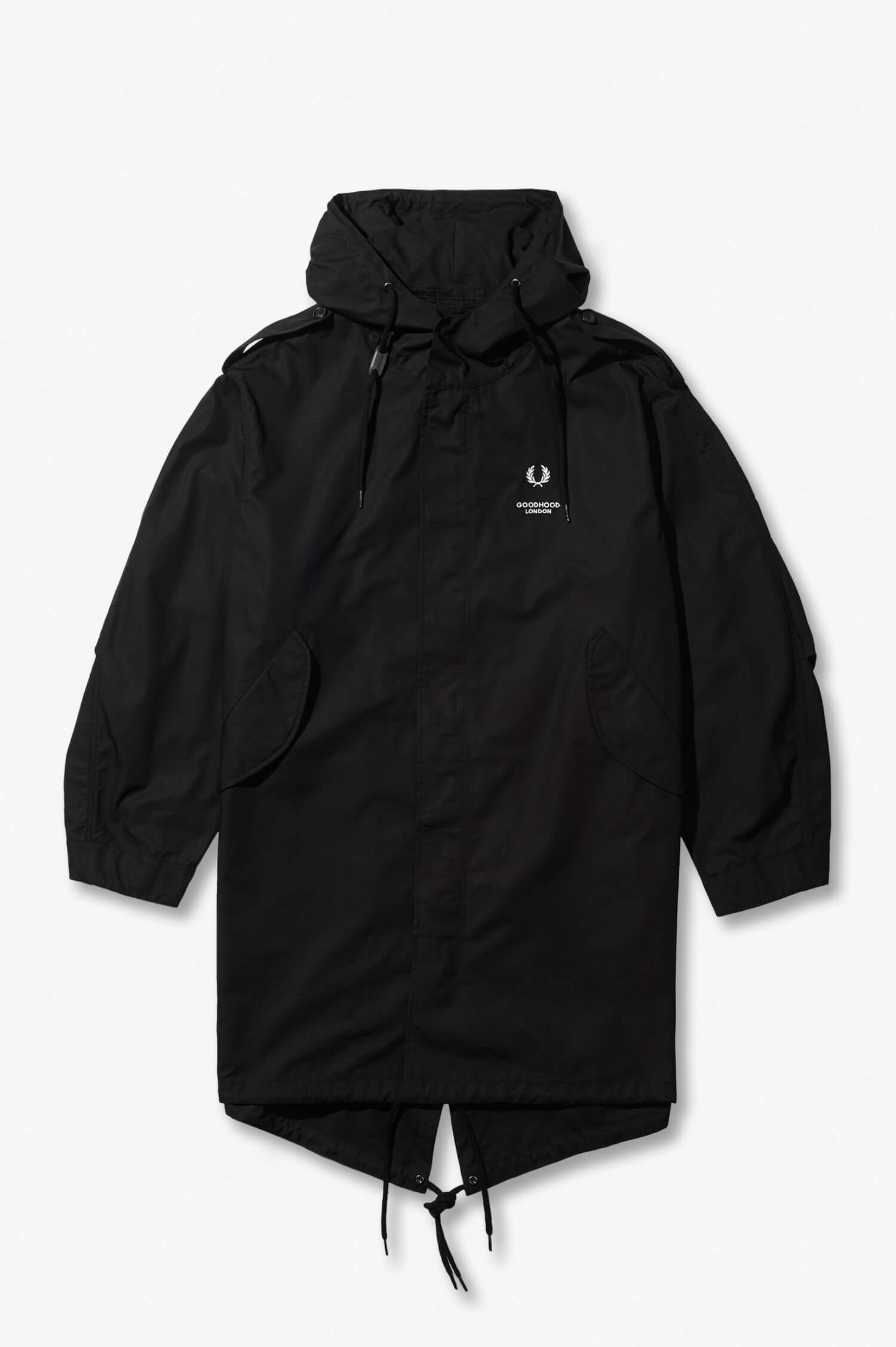 Fred Perry x Goodhoodフィッシュテールパーカ