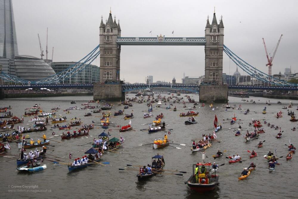 HM the Queen's Diamond Jubilee River Pageant in London