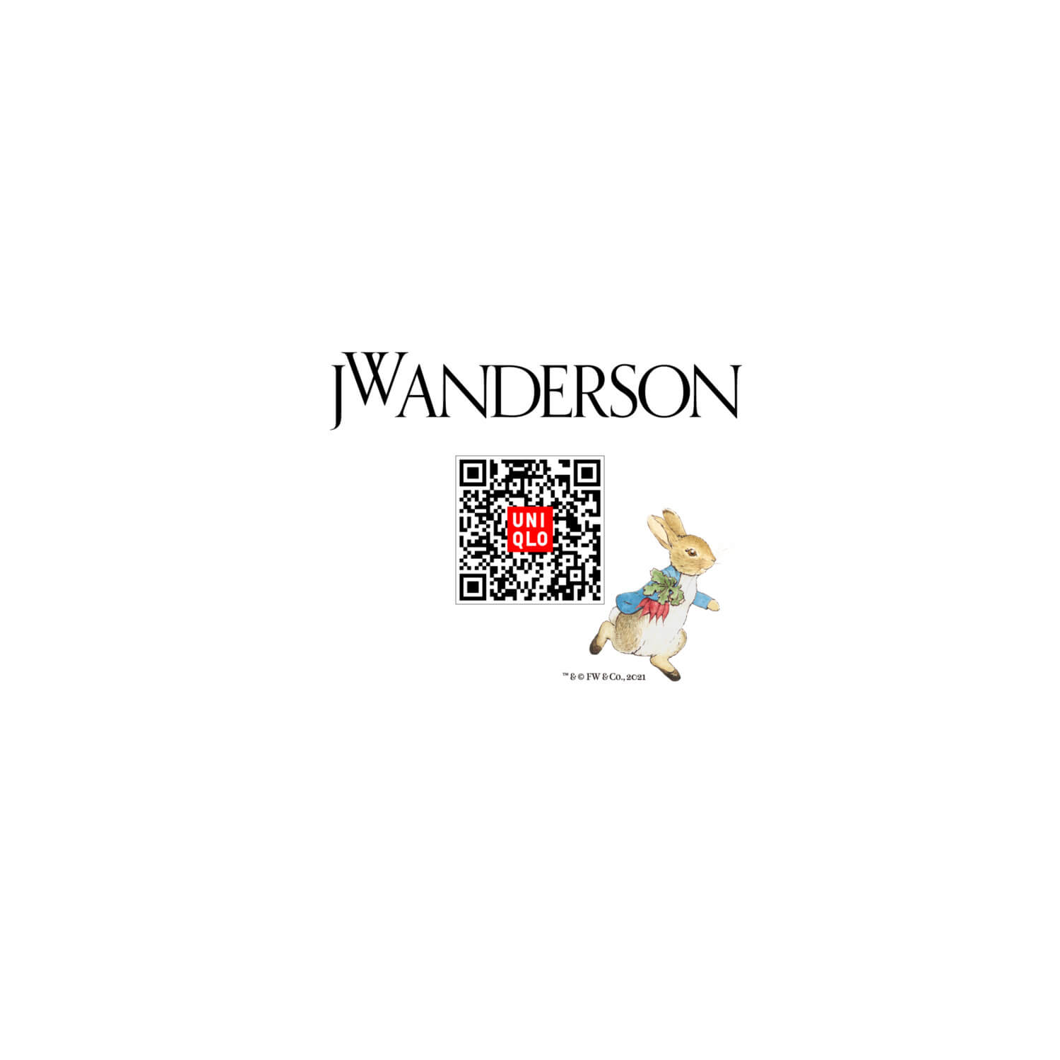 「UNIQLO and JW ANDERSON」×ピーターラビット　QRコード