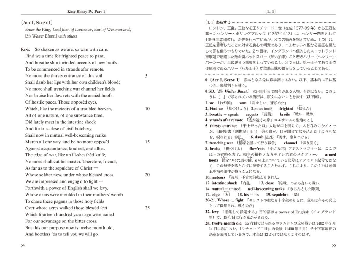 注釈を頼りにしながらシェイクスピア作品を英語原文で読む『大修館