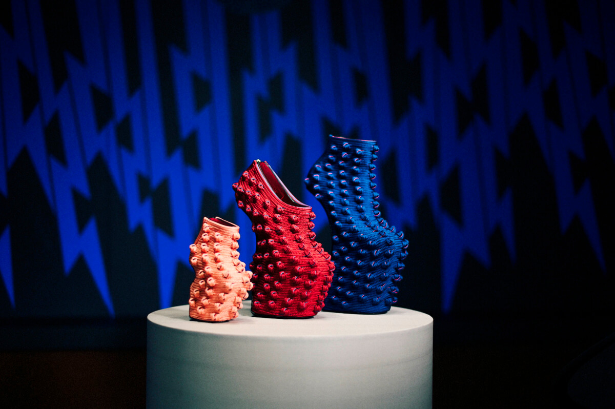 Heel-less Shoes by Noritaka Tatehana in collaborationwith Ryūkо̄ bо̄ .