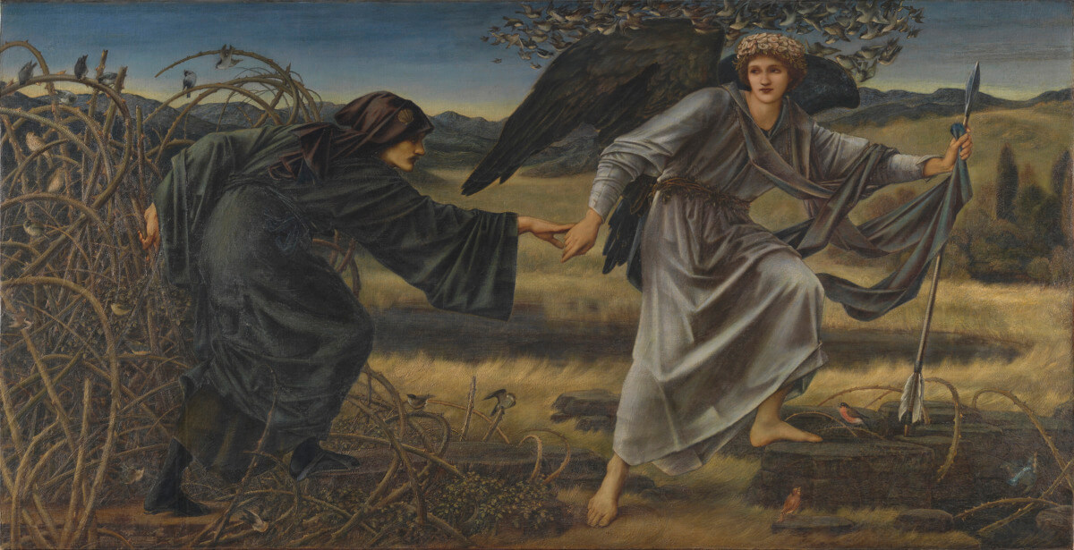 ●エドワード・バーン＝ジョーンズ《愛と巡礼者》1896-97年 Photo : Tate