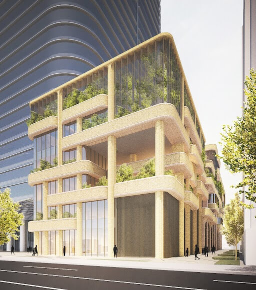 校舎の外観  ⒸDBox for Mori Building Co.