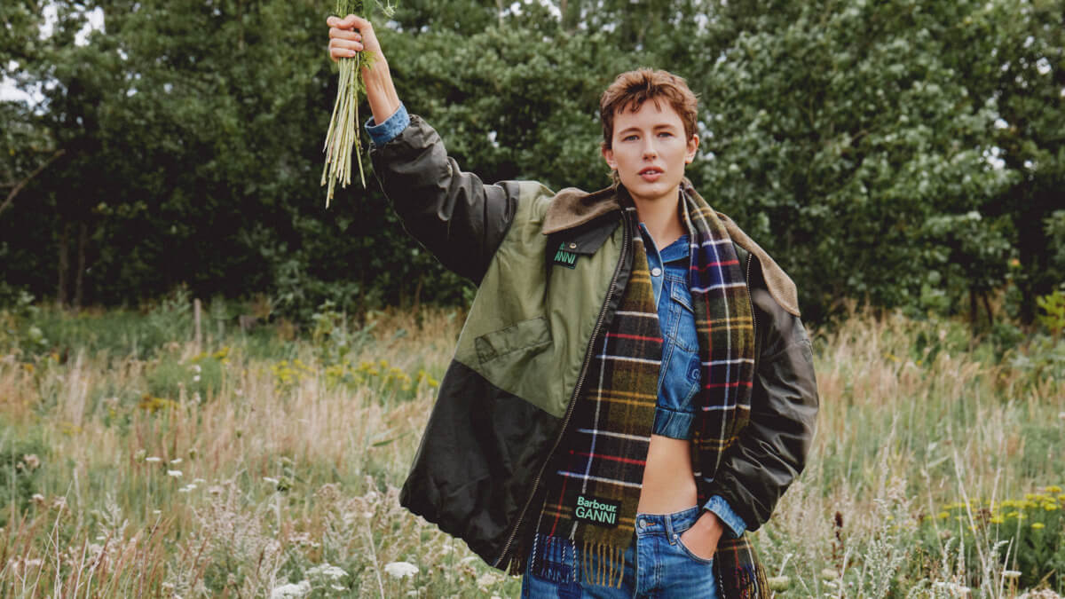 Barbour x GANNI Bomber Wax Jacket