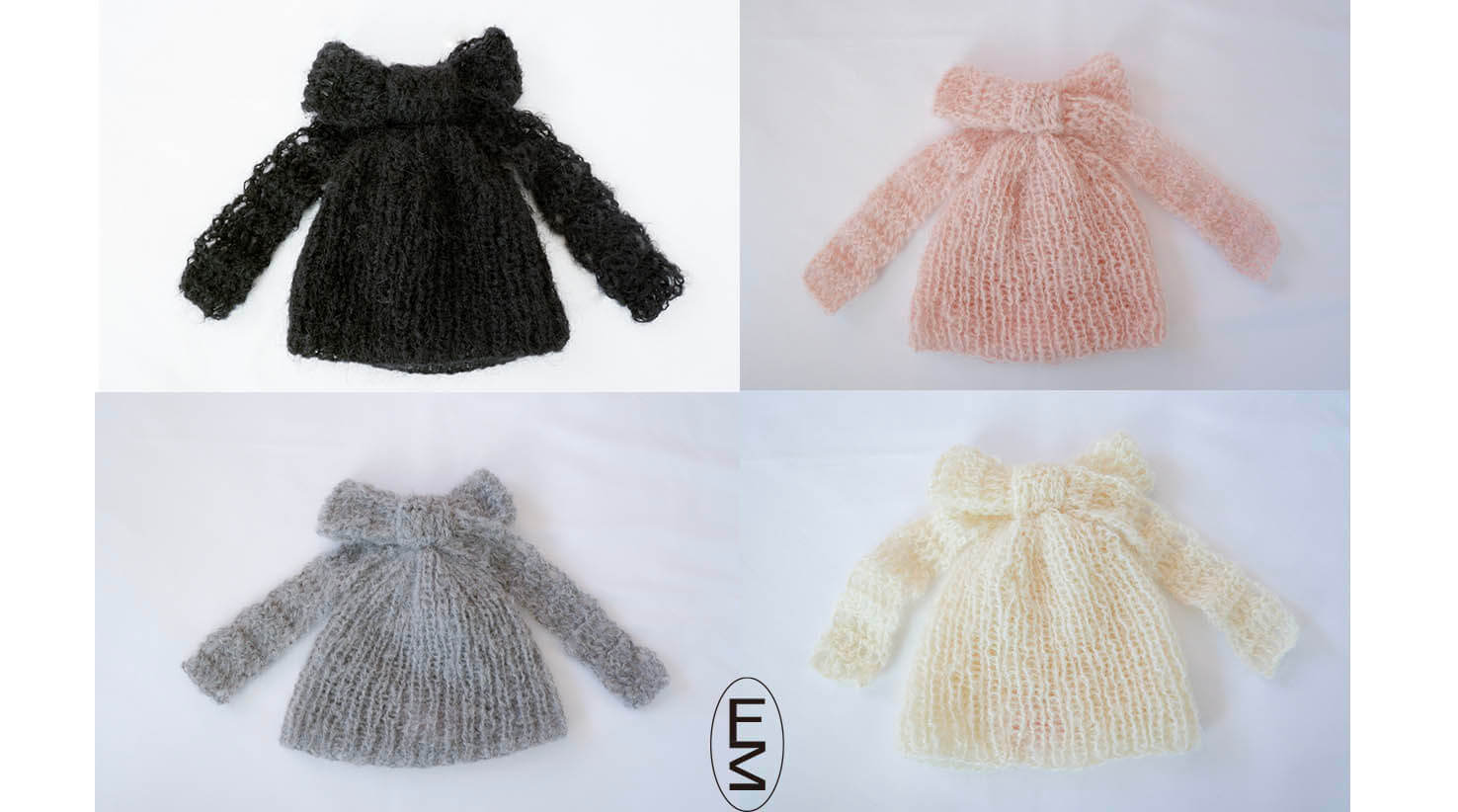 Foundry Mews Mohair bow knit hat