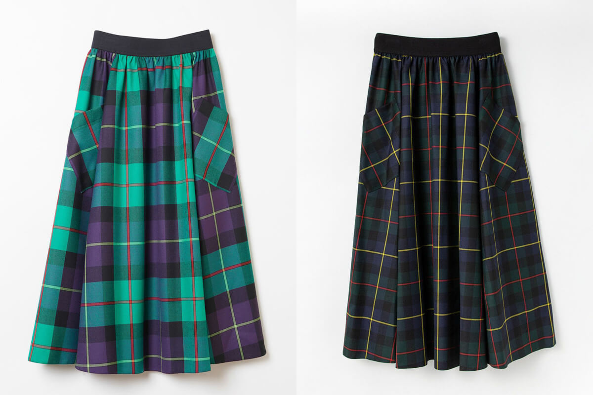 『BRITISH MADE(ブリティッシュメイド)』と「O'NEIL of DUBLIN(オニール オブ ダブリン)」と「macalastair(マカラスター)」のポケット付きスィングスカート