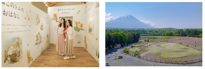 「ピーターラビット™ イングリッシュガーデン」絵本の世界を体感するギャラリーと庭園と富士山を一望できるガーデンタワー