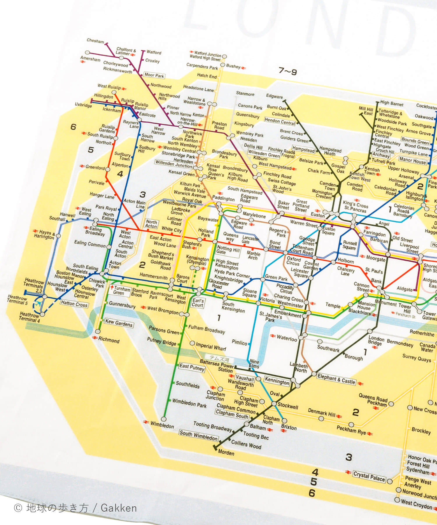 路線図ハンカチ・LONDON
