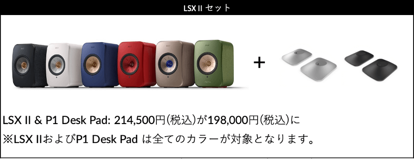 LSX II＋P1 Desk Pad