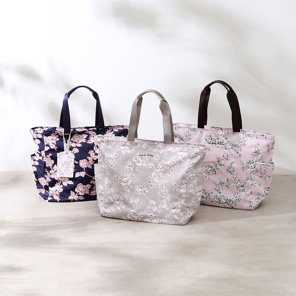 【LAURA ASHLEY】ポリントン ローゼズ シリーズ トラベルトートバッグ