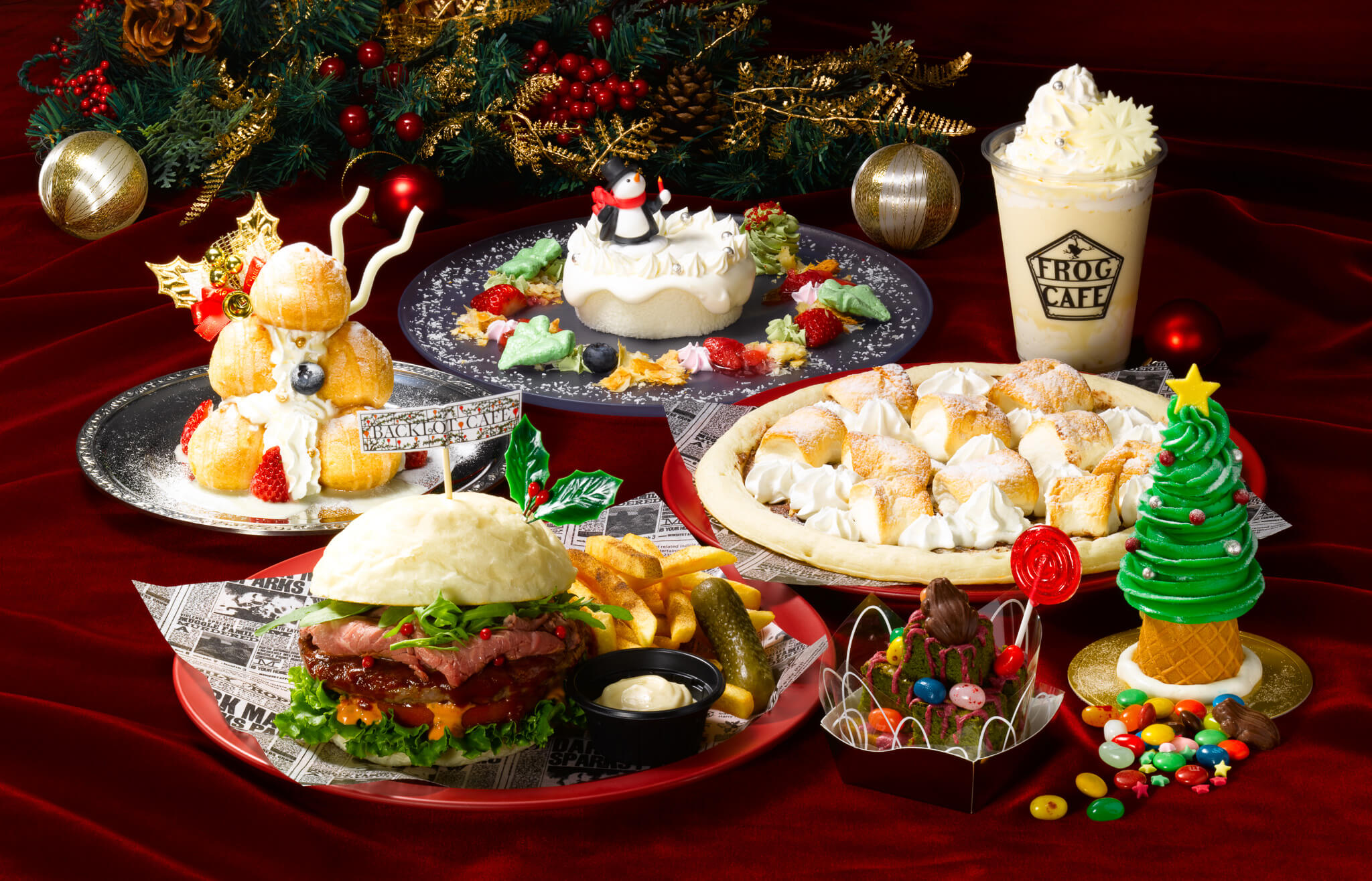 クリスマス限定フードとグッズ
