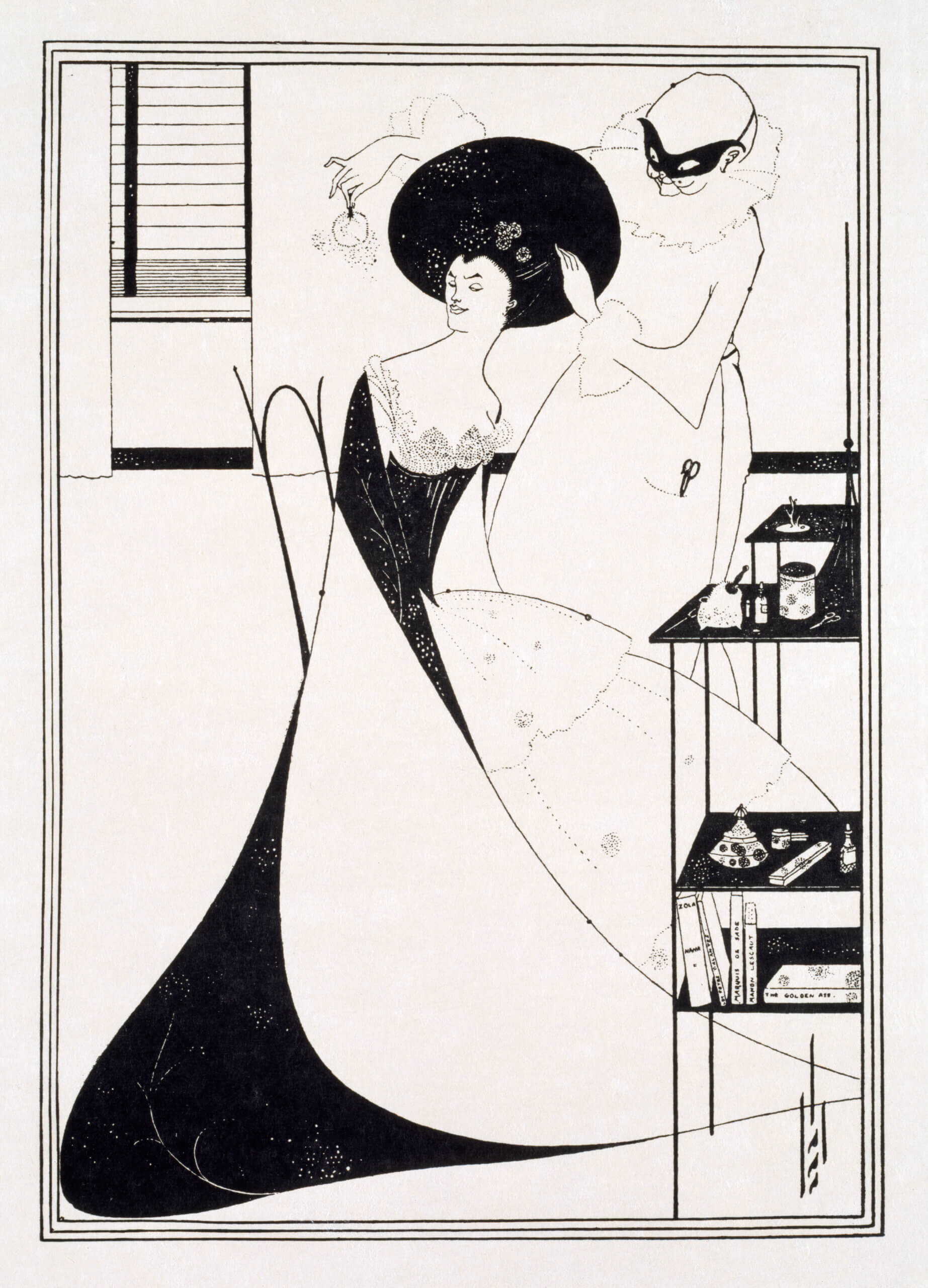 オーブリー・ビアズリー《サロメの化粧Ⅱ》1907年、ヴィクトリア・アンド・アルバート博物館Photo: Victoria and Albert Museum, London