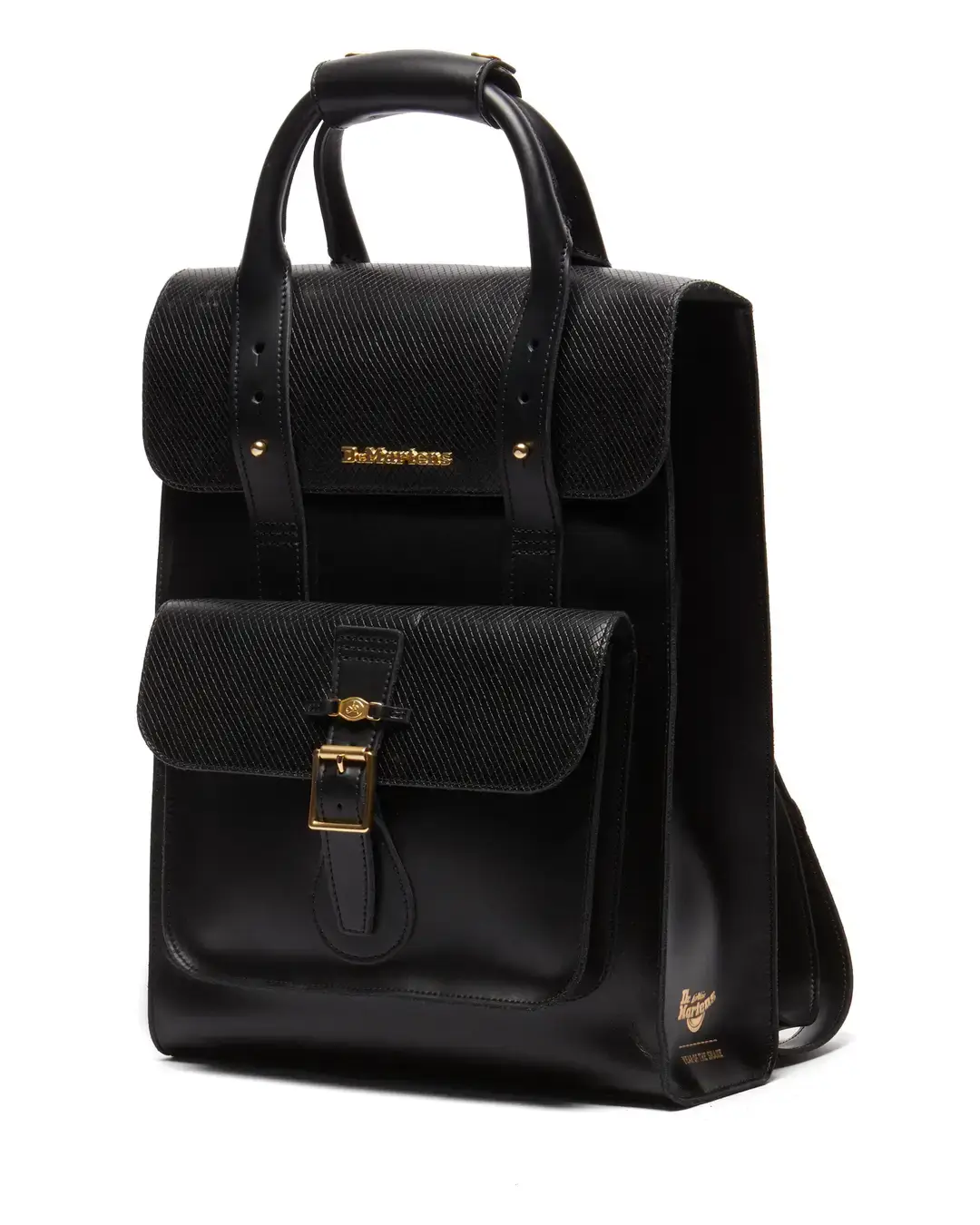 Backpack Yots Black Kiev+Diamond Emboss Full Grain