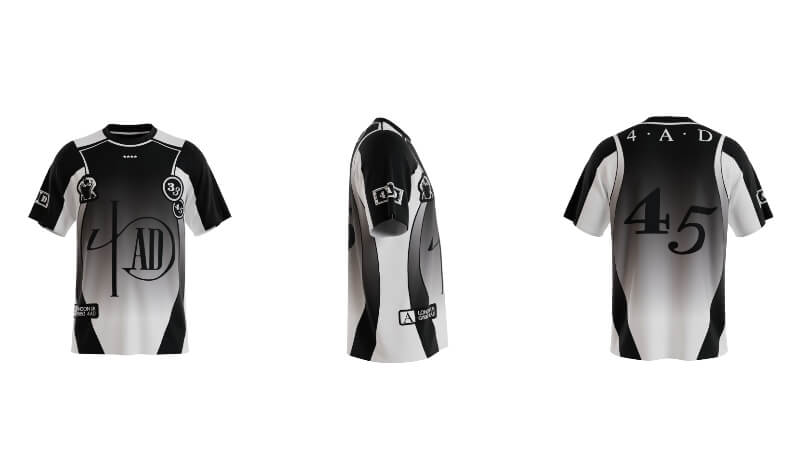 〈4AD〉サッカーTシャツ
