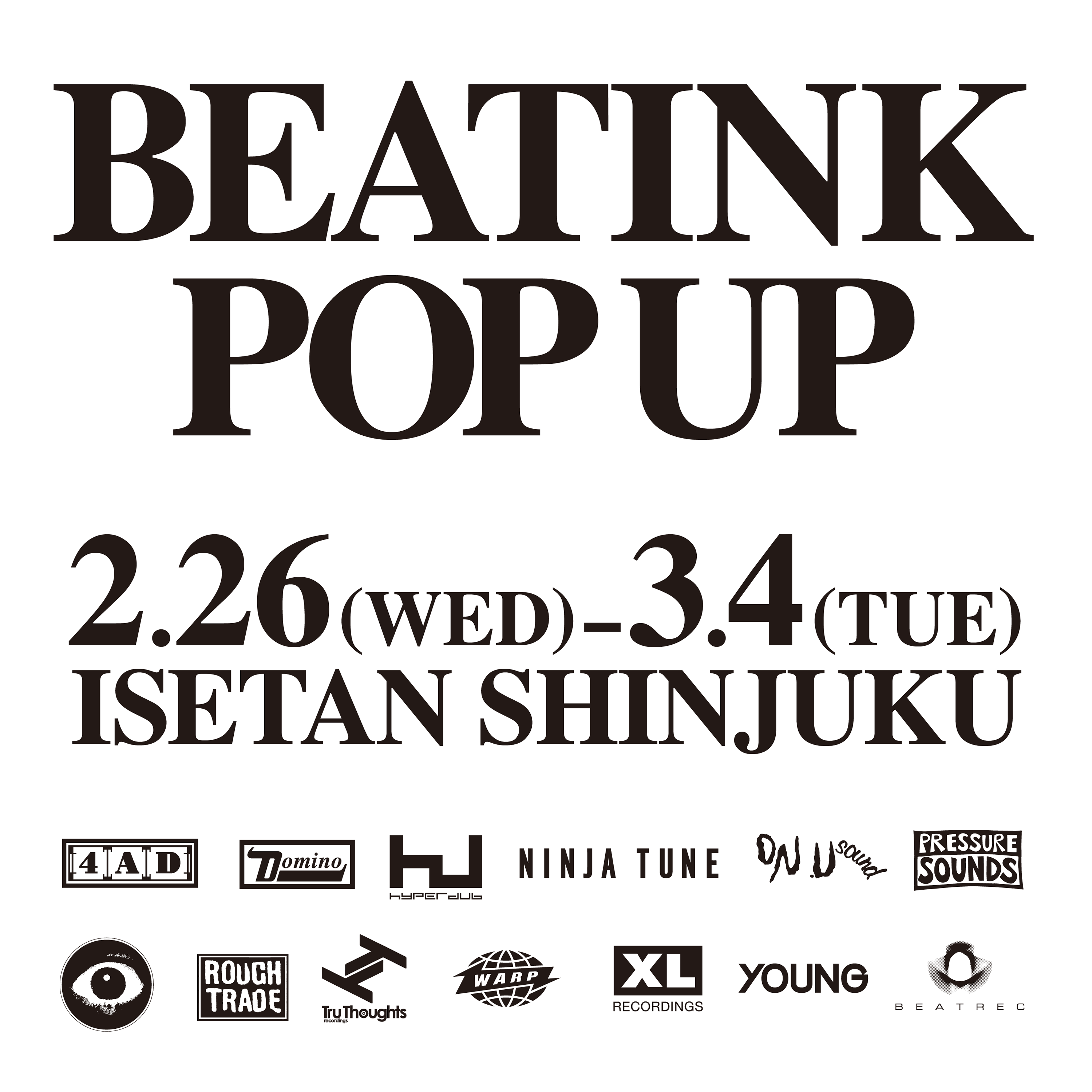 BEATINKのPOP-UP