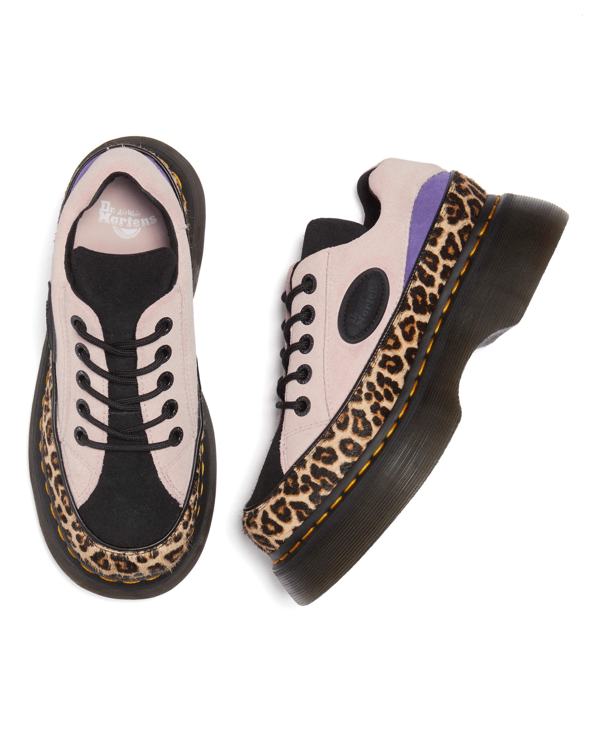 BUZZ 5 EYE SHOE（LIGHT TAN+POWDER PINK MINI LEOPARD SPOT HAIR ON+EH SUEDE）