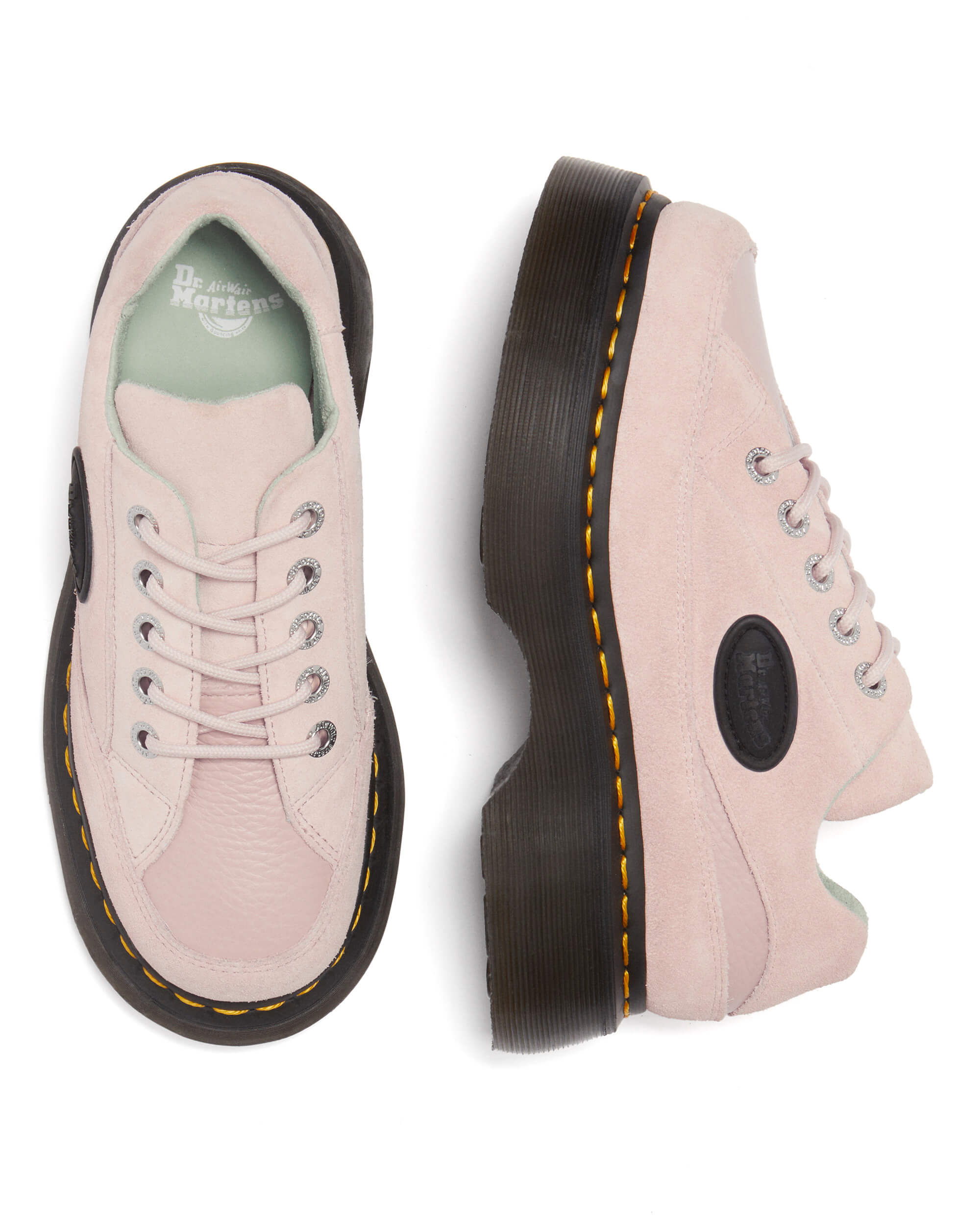 BUZZ 5 EYE SHOE（ POWDER PINK E.H SUEDE+MILLED NAPPA）