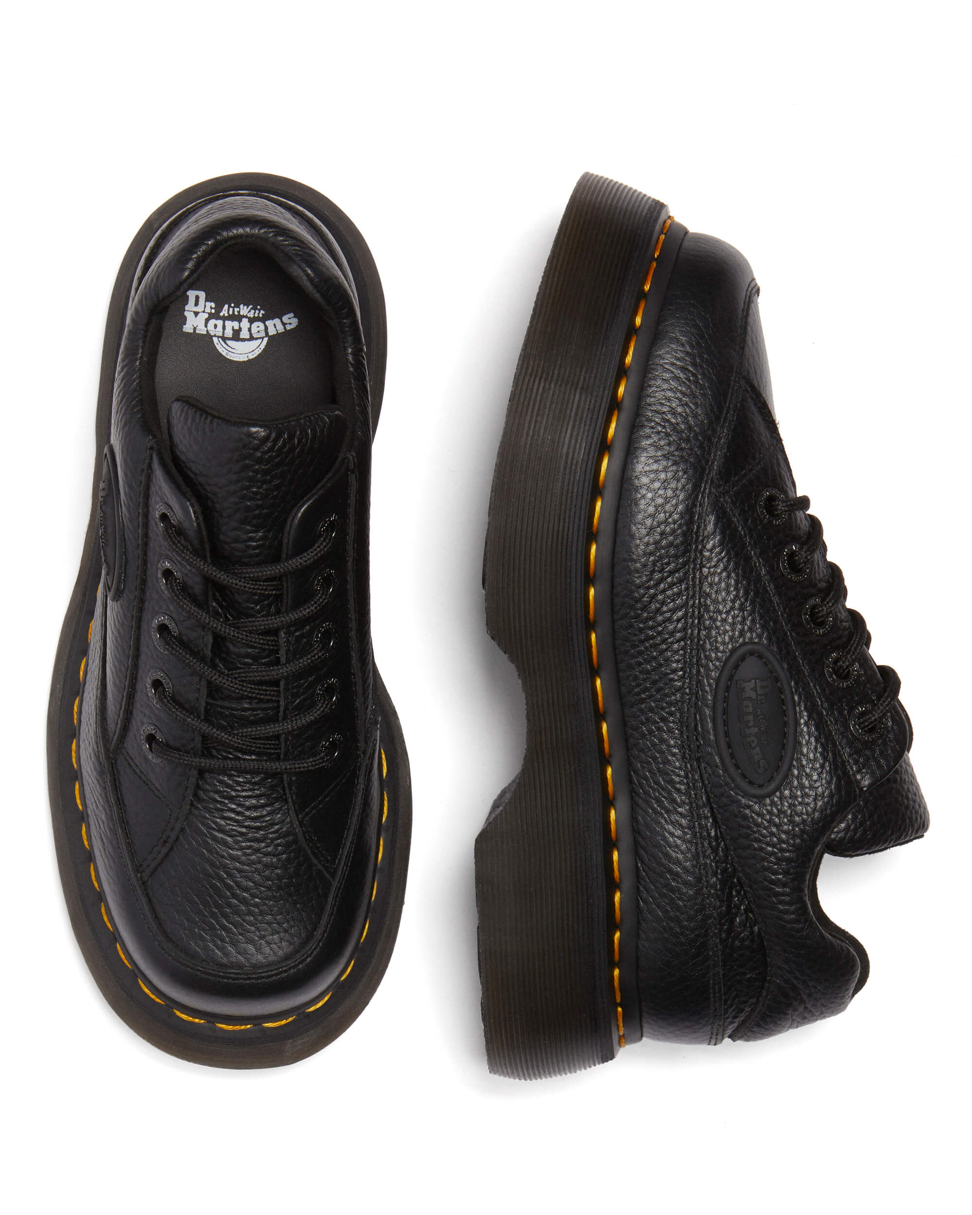 BUZZ 5 EYE SHOE（ BLACK MILLED NAPPA）