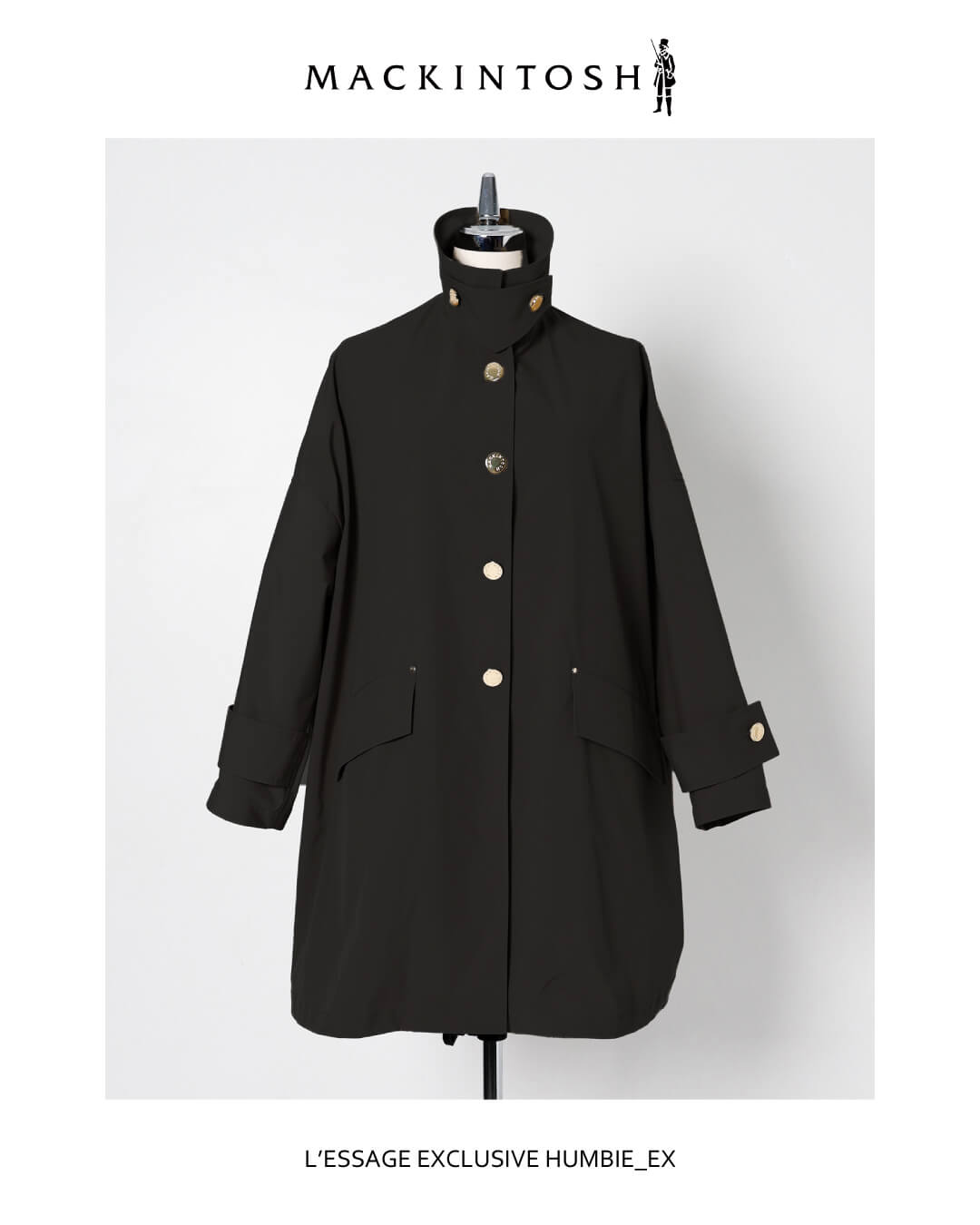 【MACKINTOSH/マッキントッシュ】HUMBIE_EX：コート／¥129,800税込／BLACK