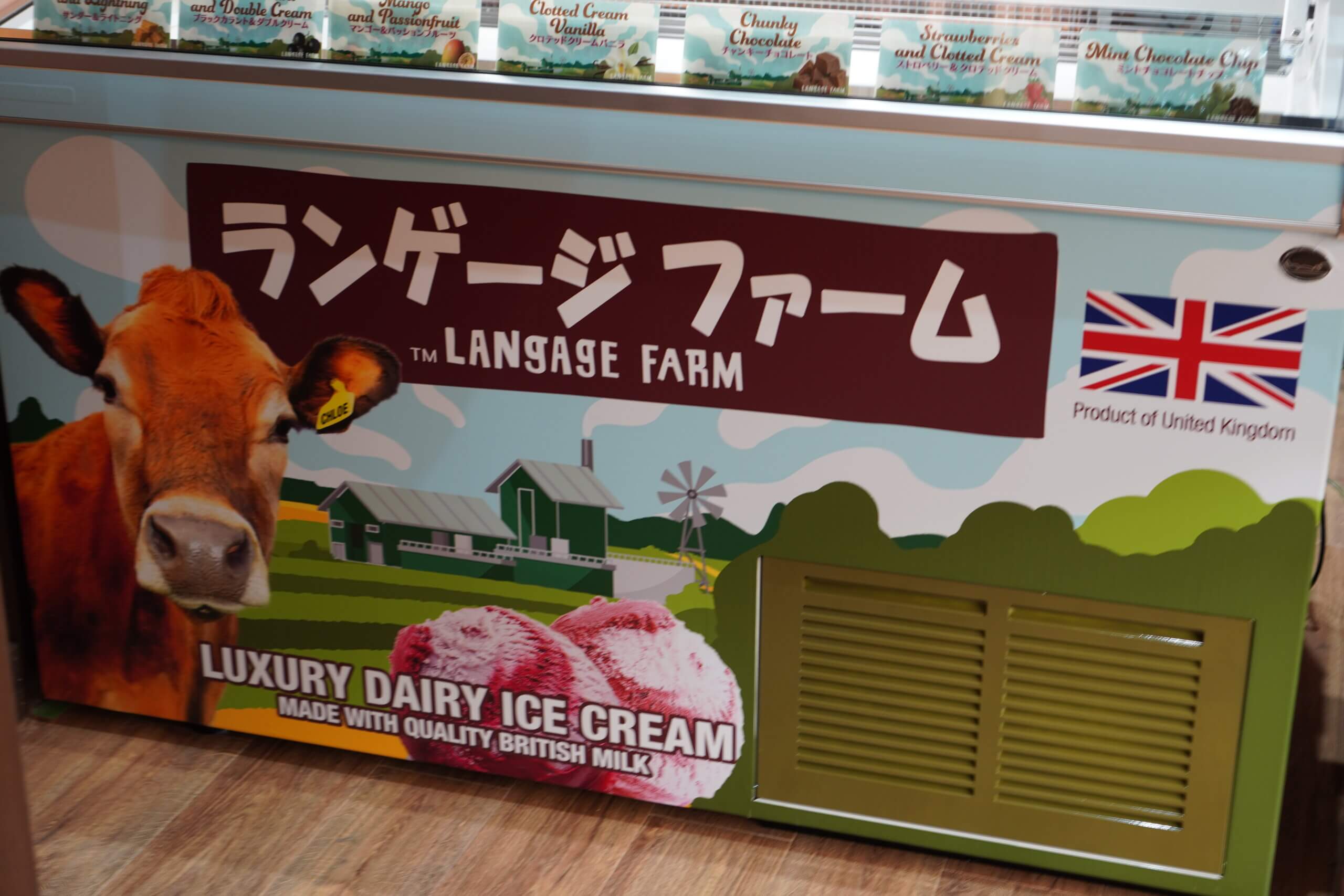 「ランゲージファーム」のアイスクリーム