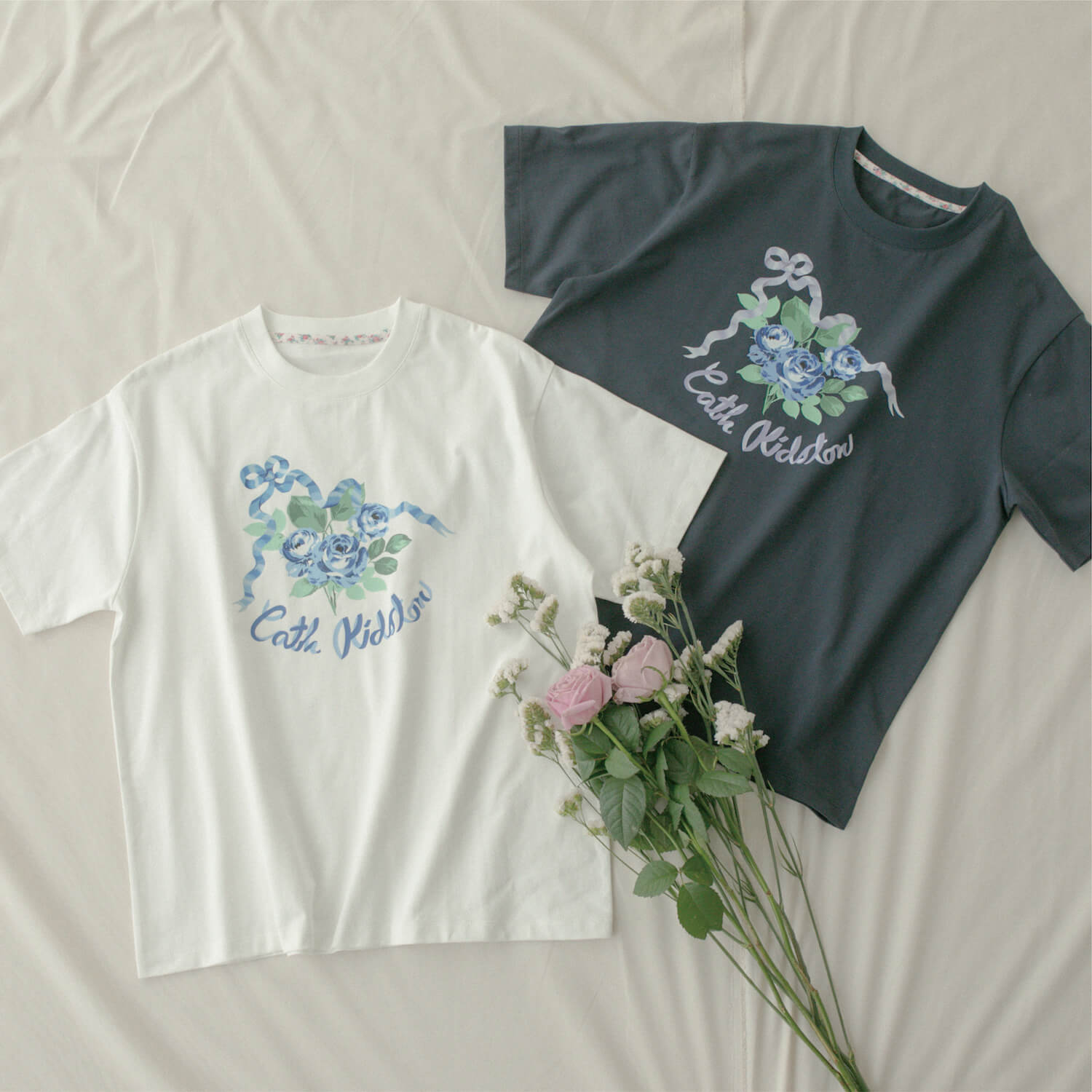 オーバーサイズTシャツ Garden Ribbon