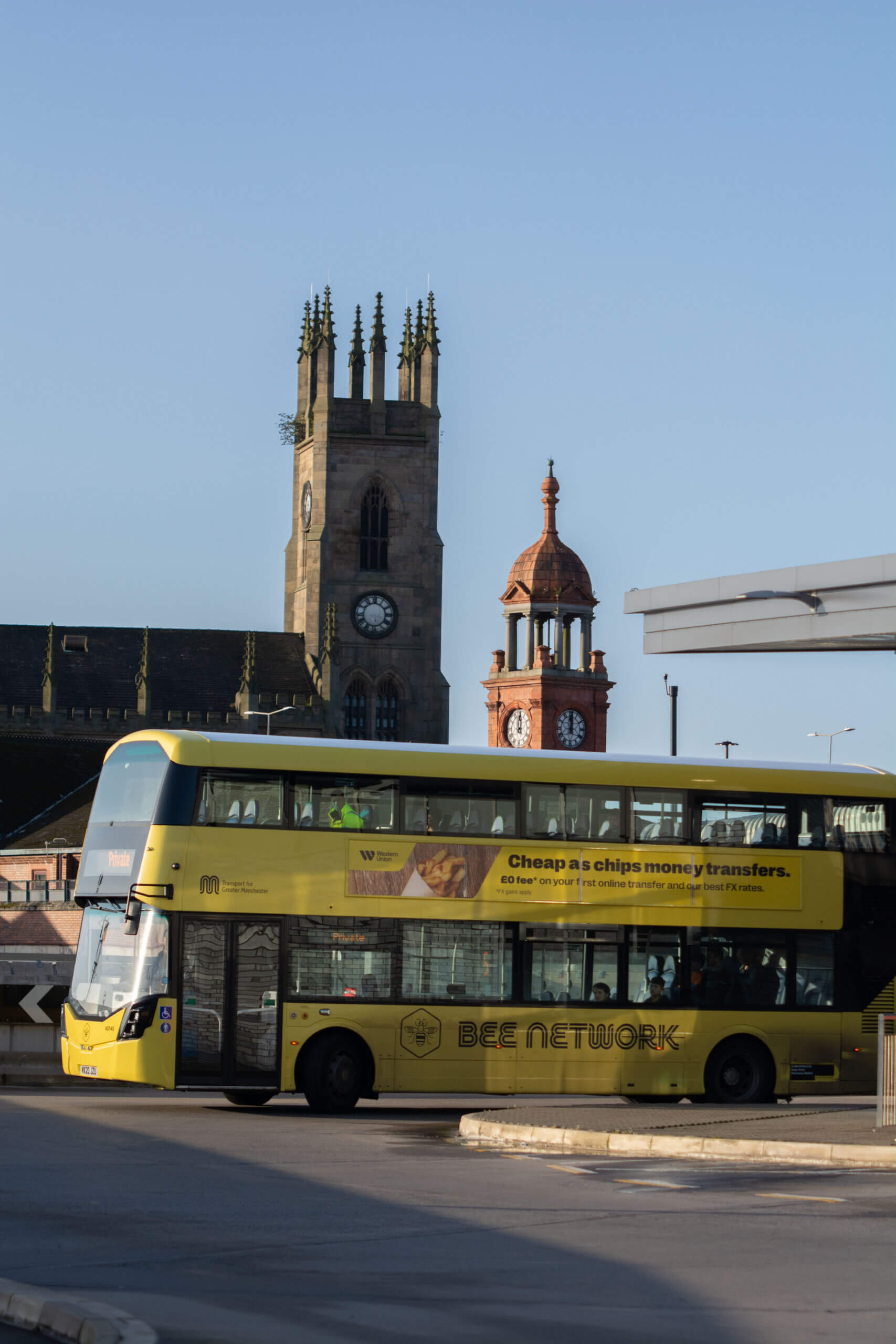 A Bee Network bus in Bolton
