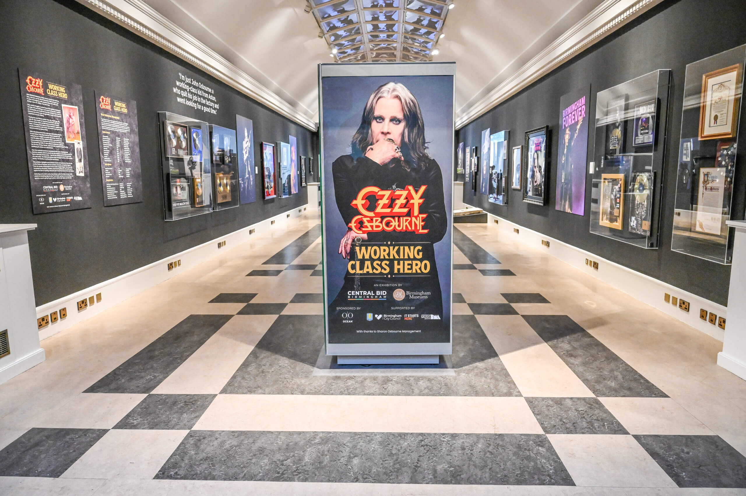 Birmingham BID launch of Ozzy Osbourne Exhibition at BMAG with Sharon Osbourne. June 25 2025.