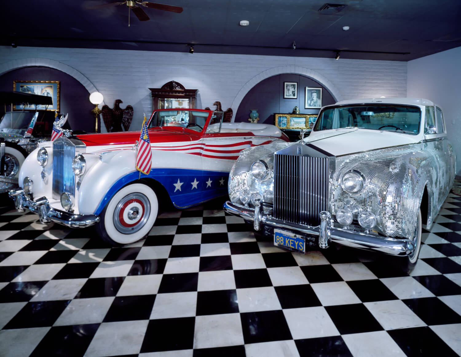 WP7WT6 Liberace's gaudy automobiles displayed at the Liberace Museum, Las Vegas, Nevada