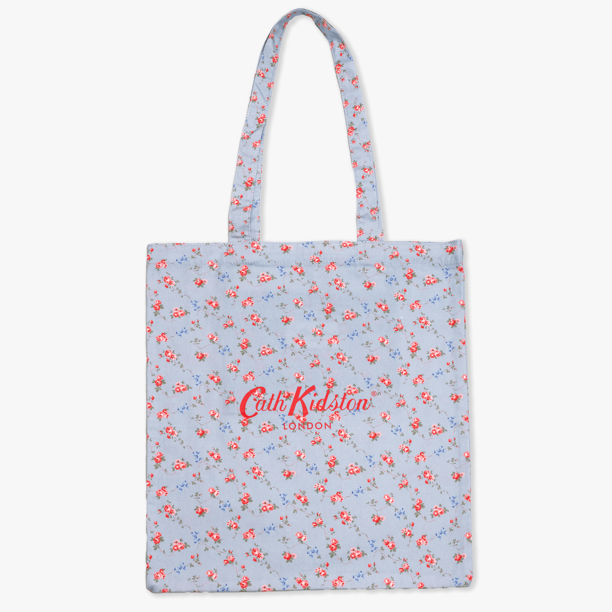 トートバッグ Bows & Rose ブルー 4,950円
