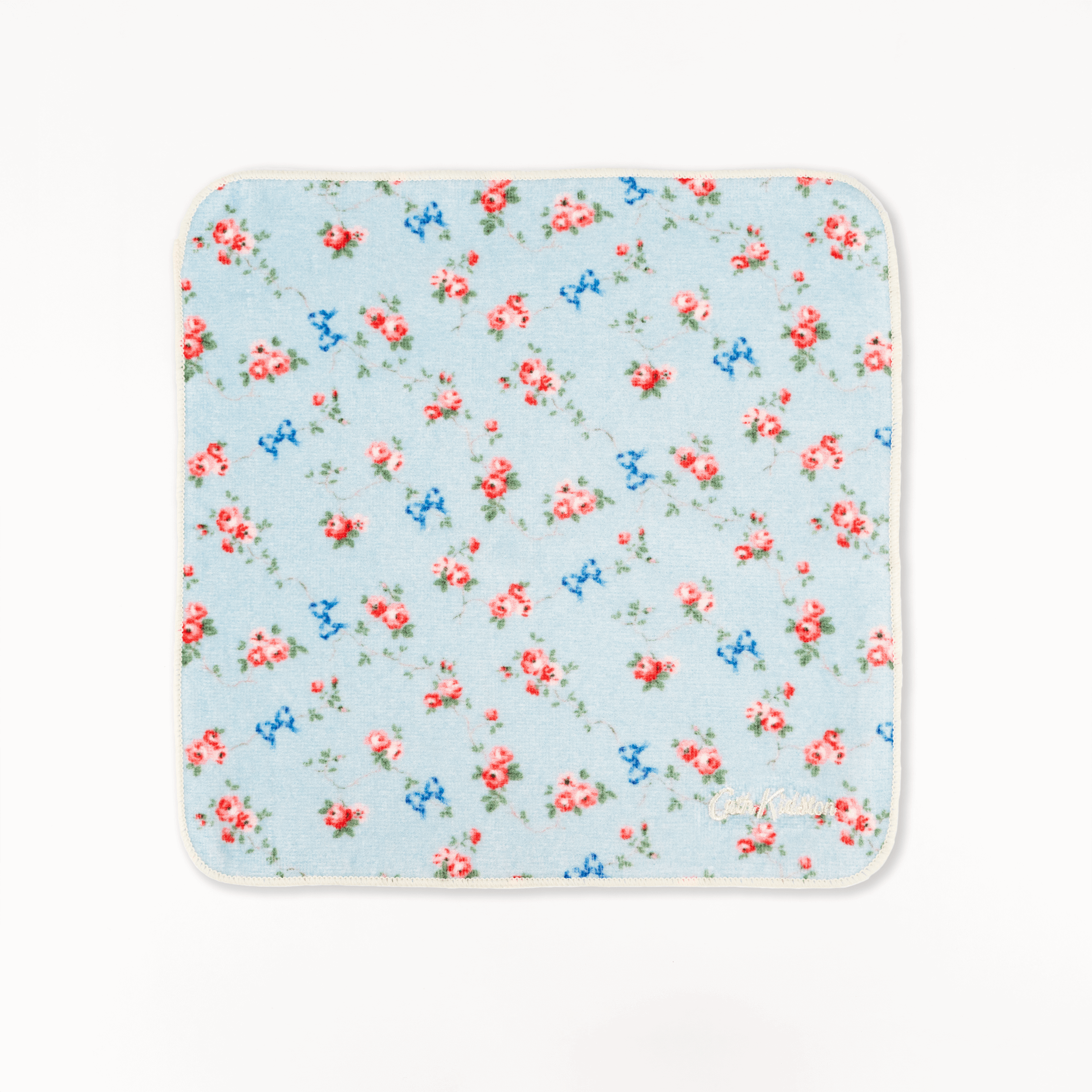 タオルハンカチ Bows & Rose サックス 990円