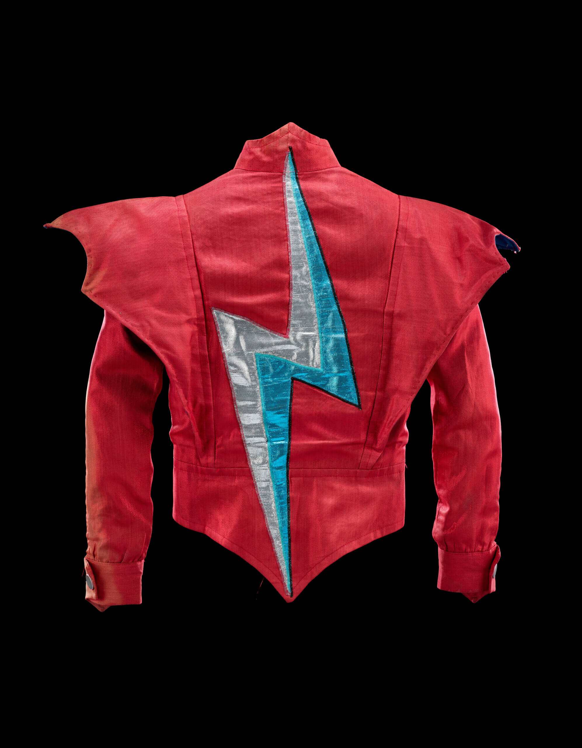 Aladdin Sane jacket. Designed by Freddie Burretti for David Bowie, 1973. Image courtesy of the Victoria and Albert Museum