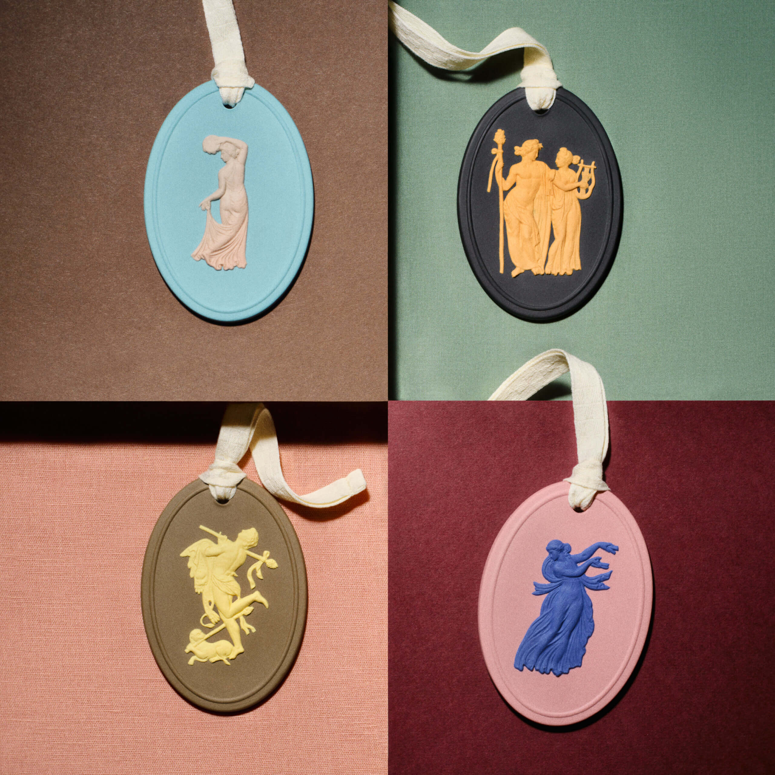 ウェッジウッド　ジャスパー　クリスマス　 ホリデイ オーナメント 3種セット ウェッジウッド、ジャスパー250周年記念のクリスマス