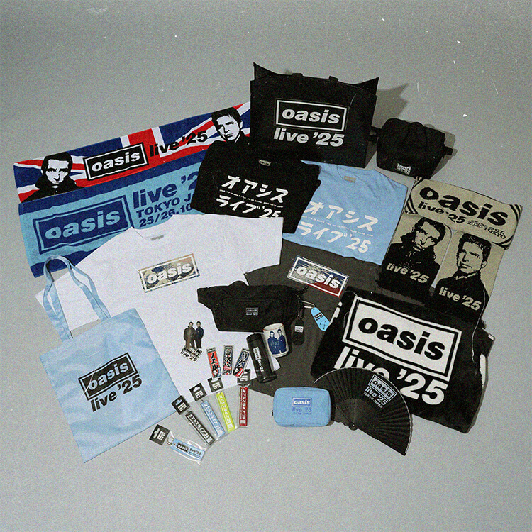 Oasis Live '25 公式グッズ全貌公開！江戸紫Tシャツや日本限定デザイン