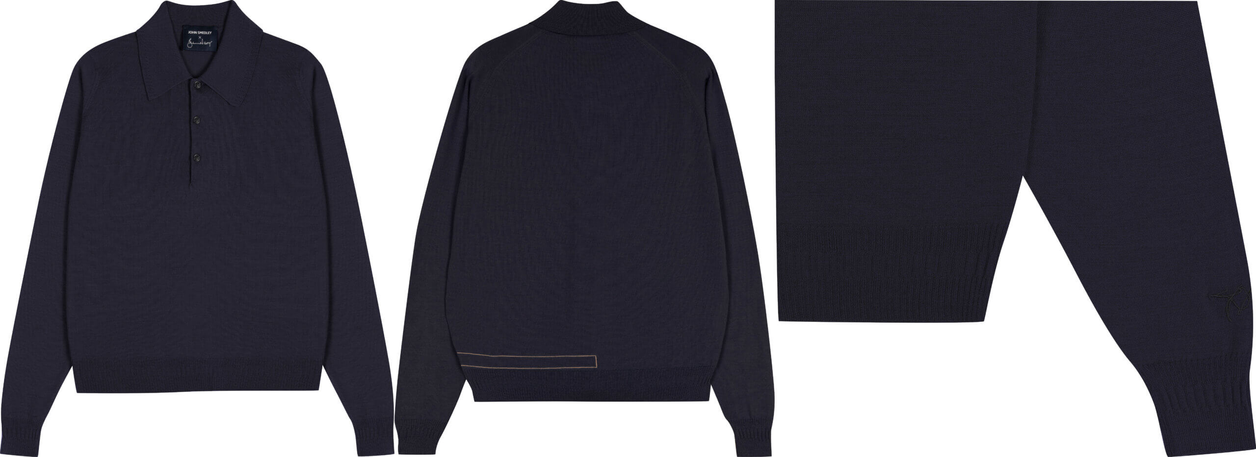 Bill Nighy Long Sleeve Polo Shirt (BN007)