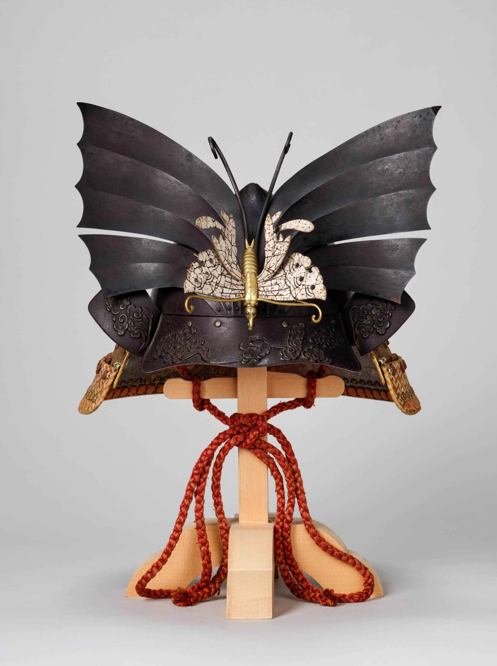 Helmet with butterfly crest. National Museum of Japanese History