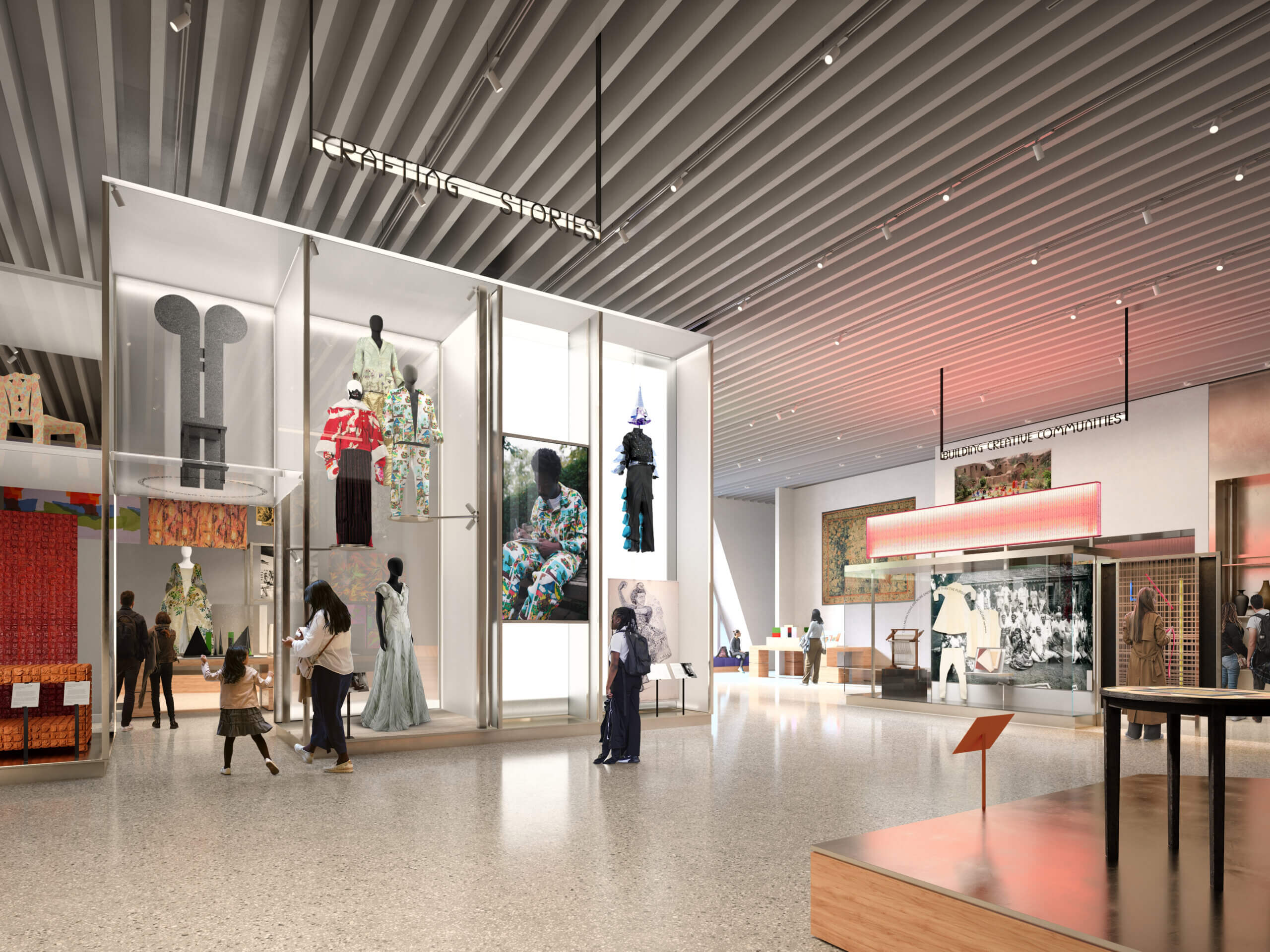 V&A East Museum_Why We Make Galleries_Crafting Stories Section Render_ (c) JA Projects