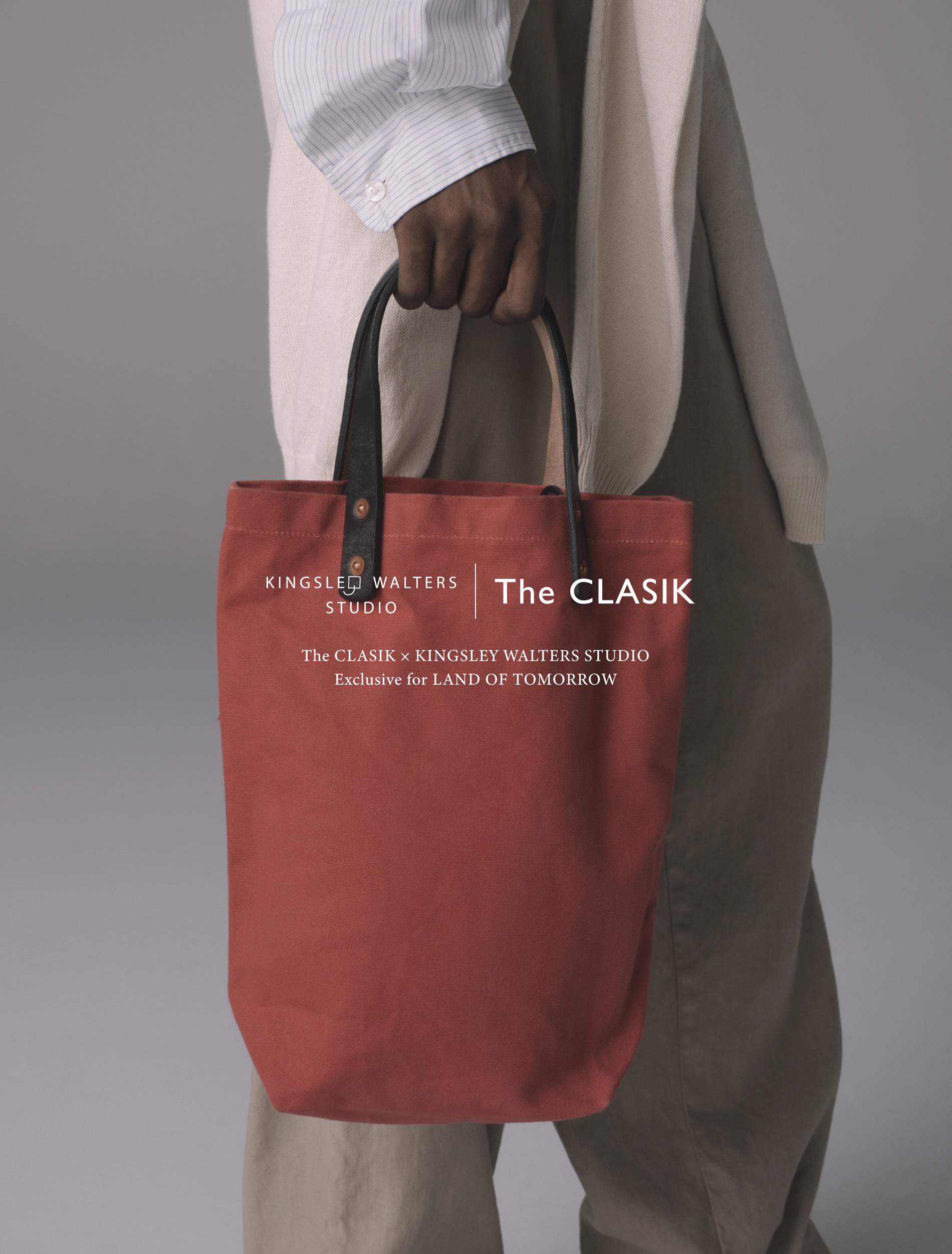 ＜キングスレー ウォルターズ スタジオ＞と普遍的ながら現代的なスタイルを提案する＜ザ クラシック＞にLAND OF TOMORROWが別注したバック