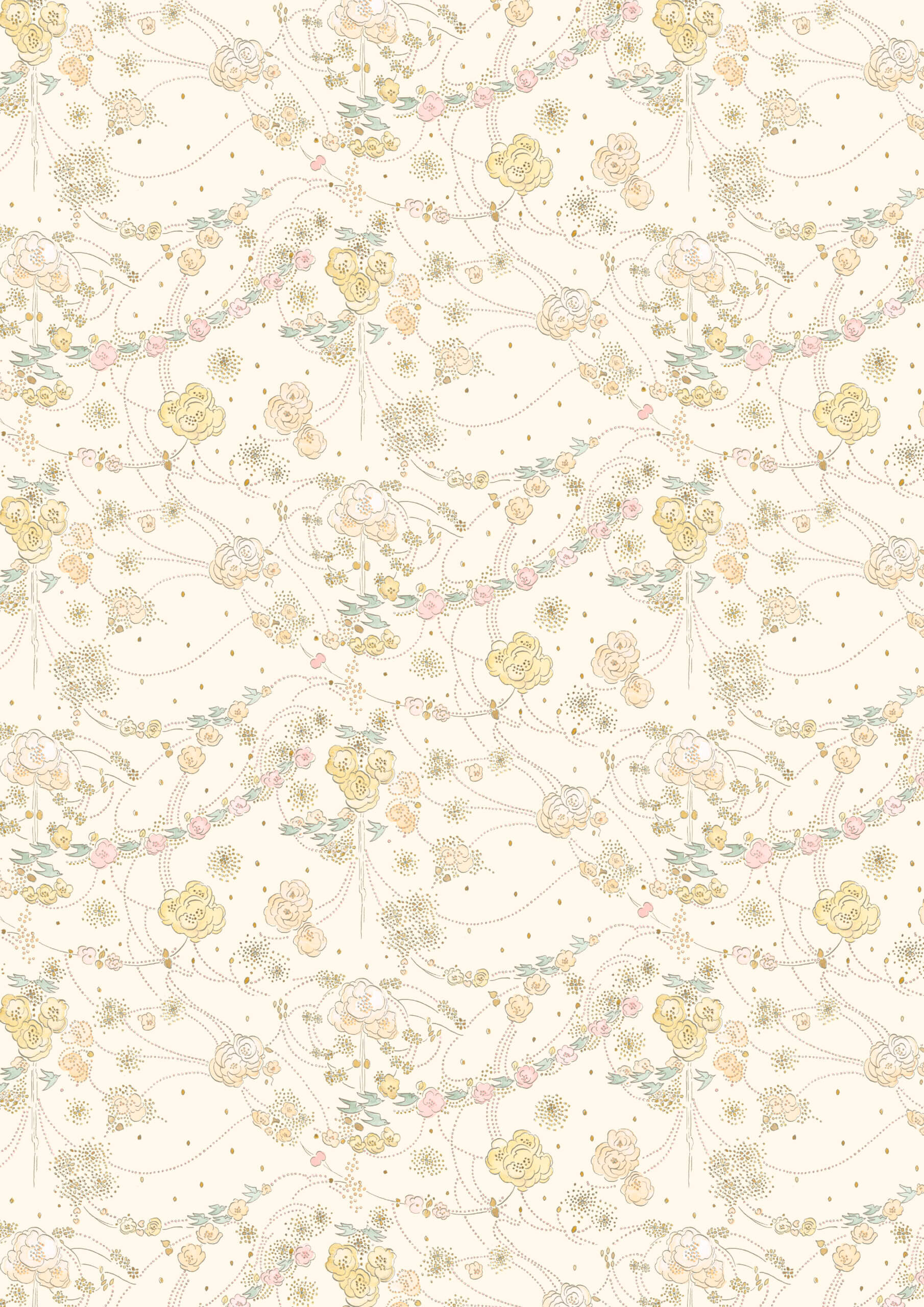 Jessie Nouveau from the Liberty Fabrics Women in Print Collection, 2025. Inspired by the work of Jessie M. King found in the Liberty Archive  © Liberty Fabric Limited [2025]