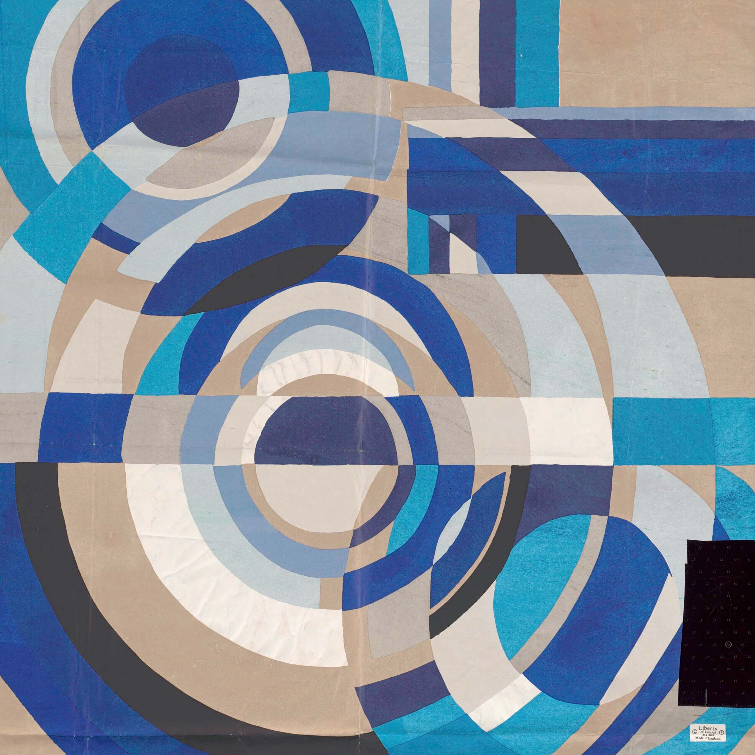 Design for a scarf for Liberty, Sonia Delauney, gouache on paper, 1978