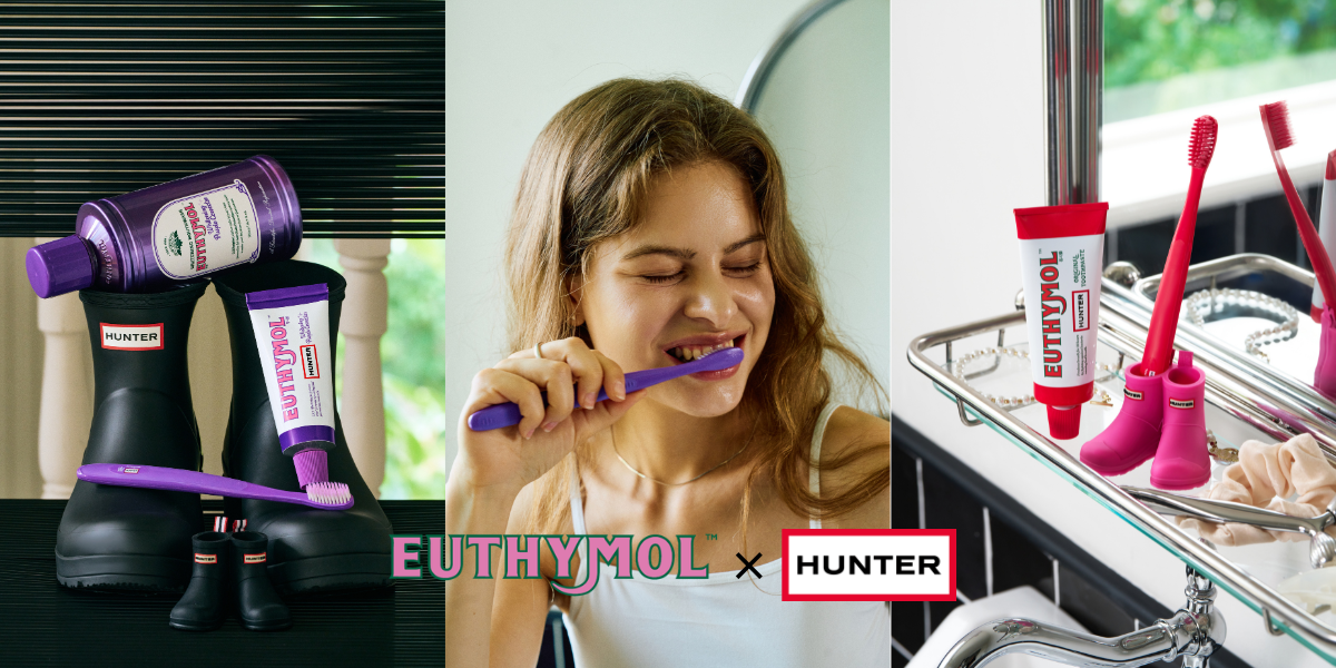 英国発「EUTHYMOL」×「HUNTER」が初コラボ。バッグやマグ付きの限定オーラルケアセット