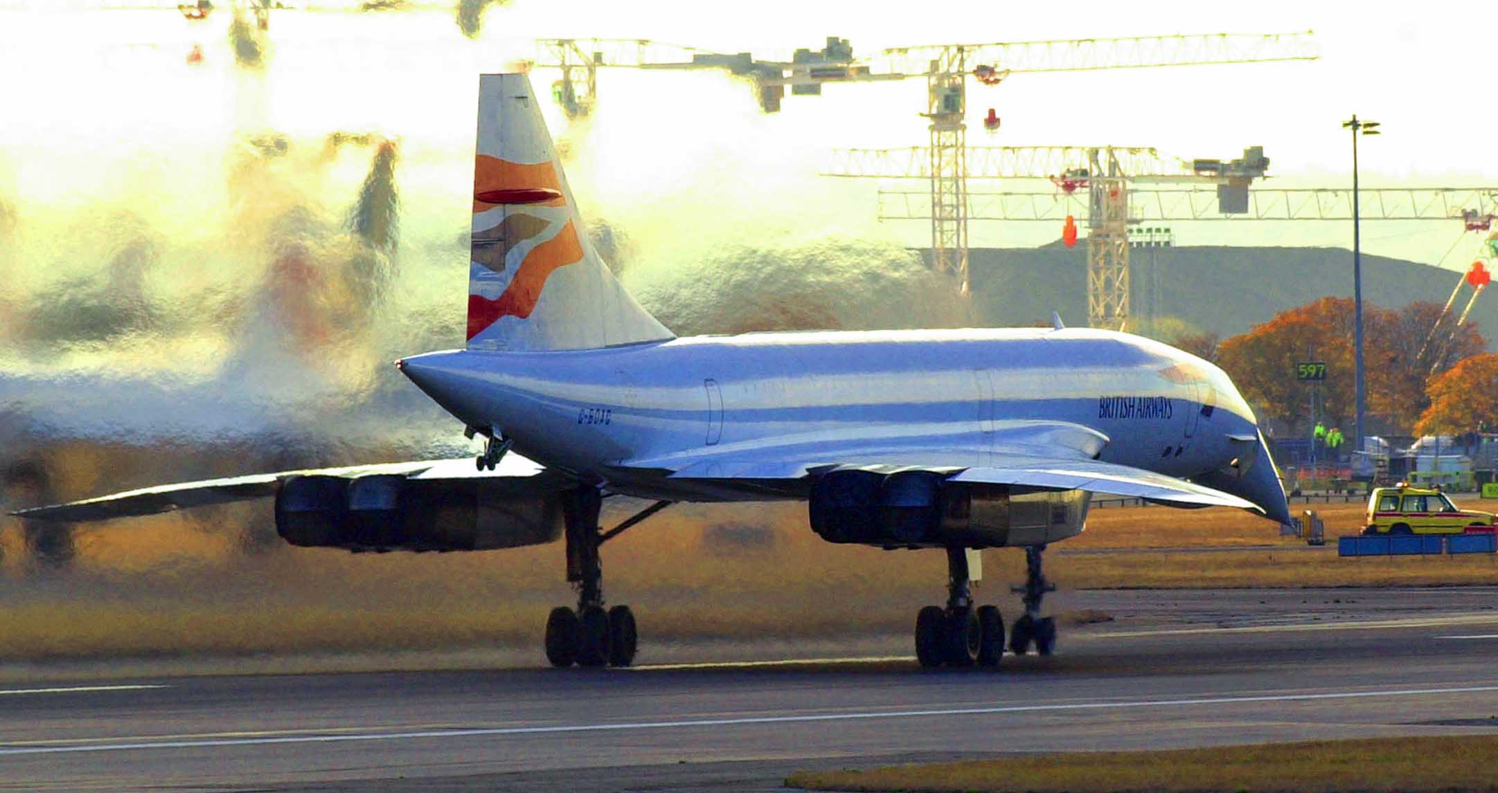 The final landing of Concorde on the north runway at Heathrow 23, October 2003. // These 25 pictures showcase some of Heathrow's most iconic moments as it celebrates its 80th birthday. Officially opened as ‘London Airport’ in 1946 following two years of construction, its first flight in the newly post-war era was a converted Lancaster bomber called Starlight that flew to Buenos Aires. In its first year, 63,000 passengers had taken to the skies, compared to the 67 million who now jet off annually. The busiest airport in Europe, renamed Heathrow in September 1966, has seen many iconic moments in its 80 years of operation, from The Beatles’ return home from a US tour to England Rugby bringing home the World Cup.