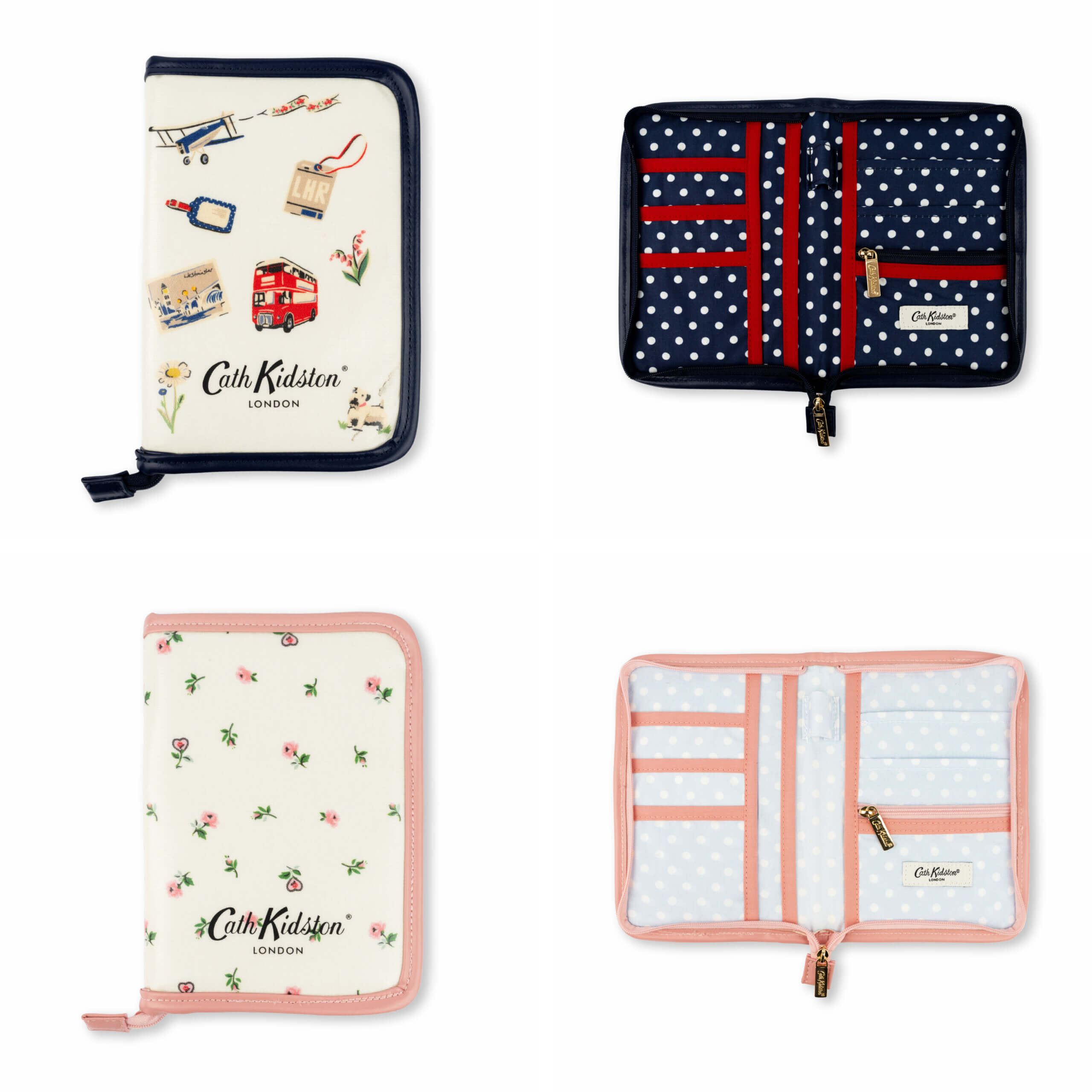 パスポートケース Billie Goes On Holiday / Lace Sprigs 各5,940円
