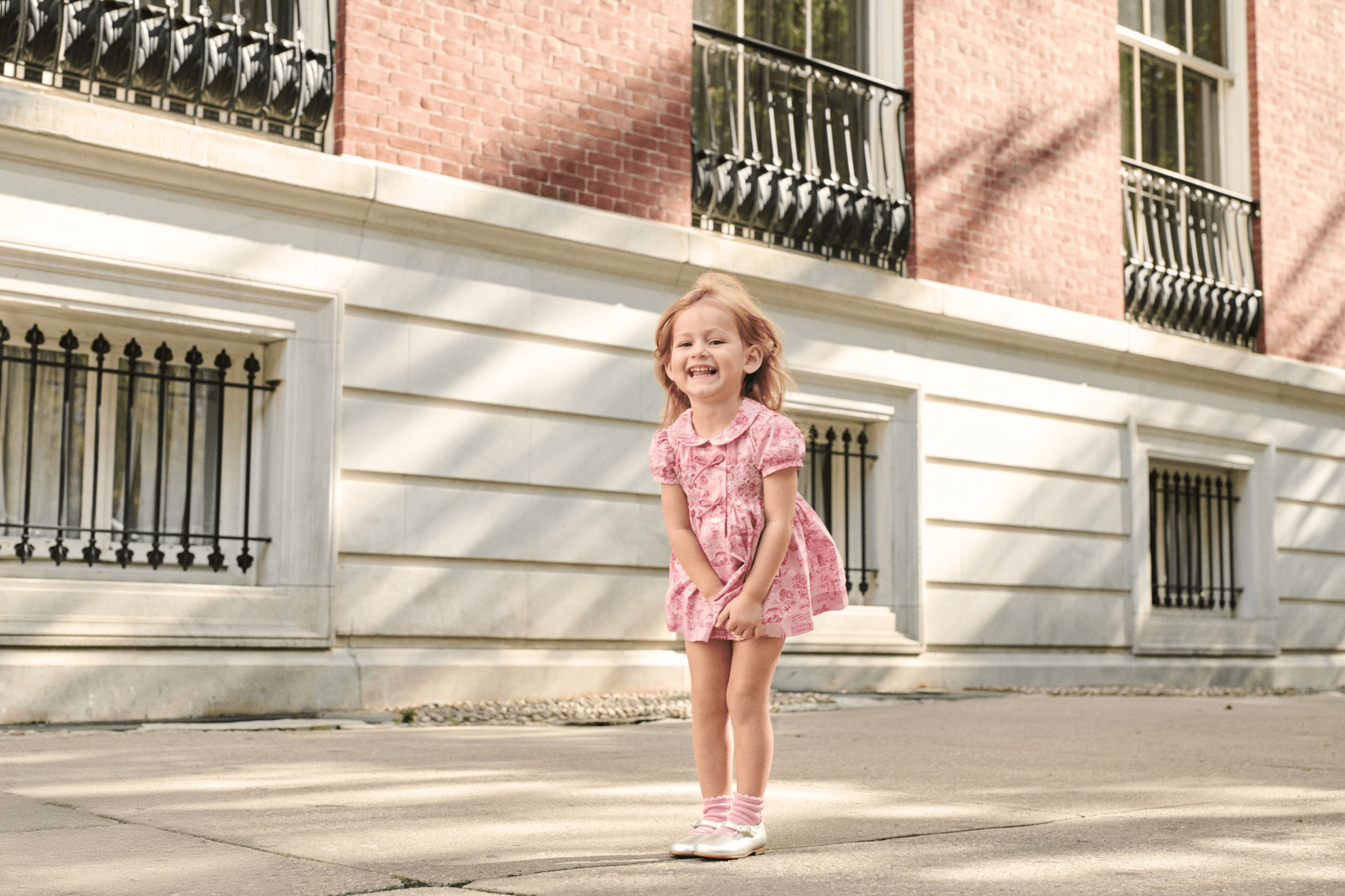 Nicky Hilton x La Coqueta Pink Toile de Jouy Theodora