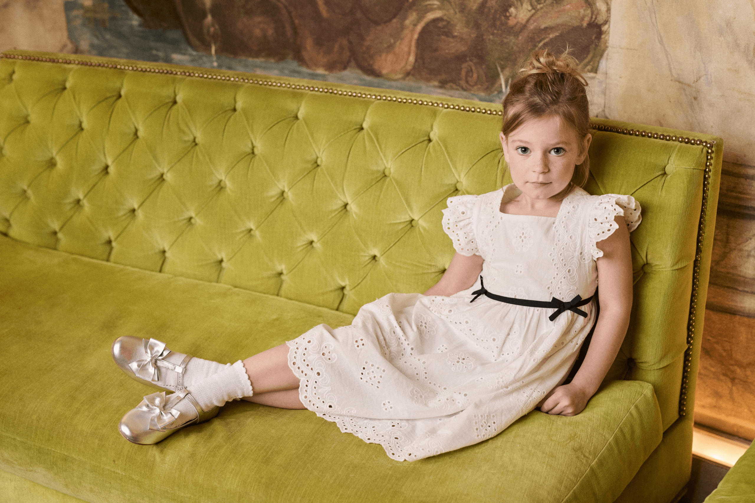 Nicky Hilton x La Coqueta Ivory Edie Girl Dress