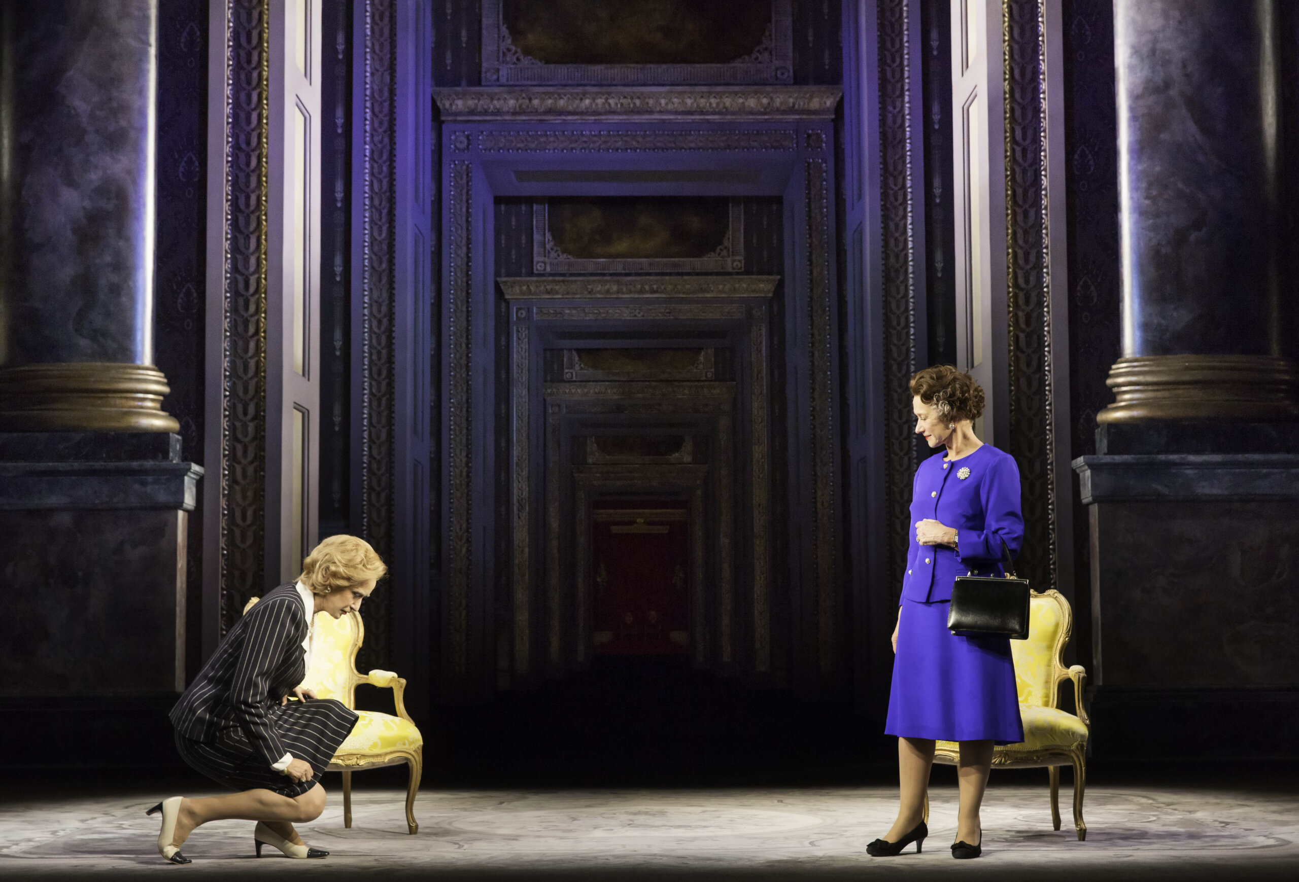 THE AUDIENCE by Peter Morgan,        , Writer _ Peter Morgan, Director - Stephan Daldry, Designer - Bob Crowley, Gielgud Theatre, 2013, Credit: Johan Persson/