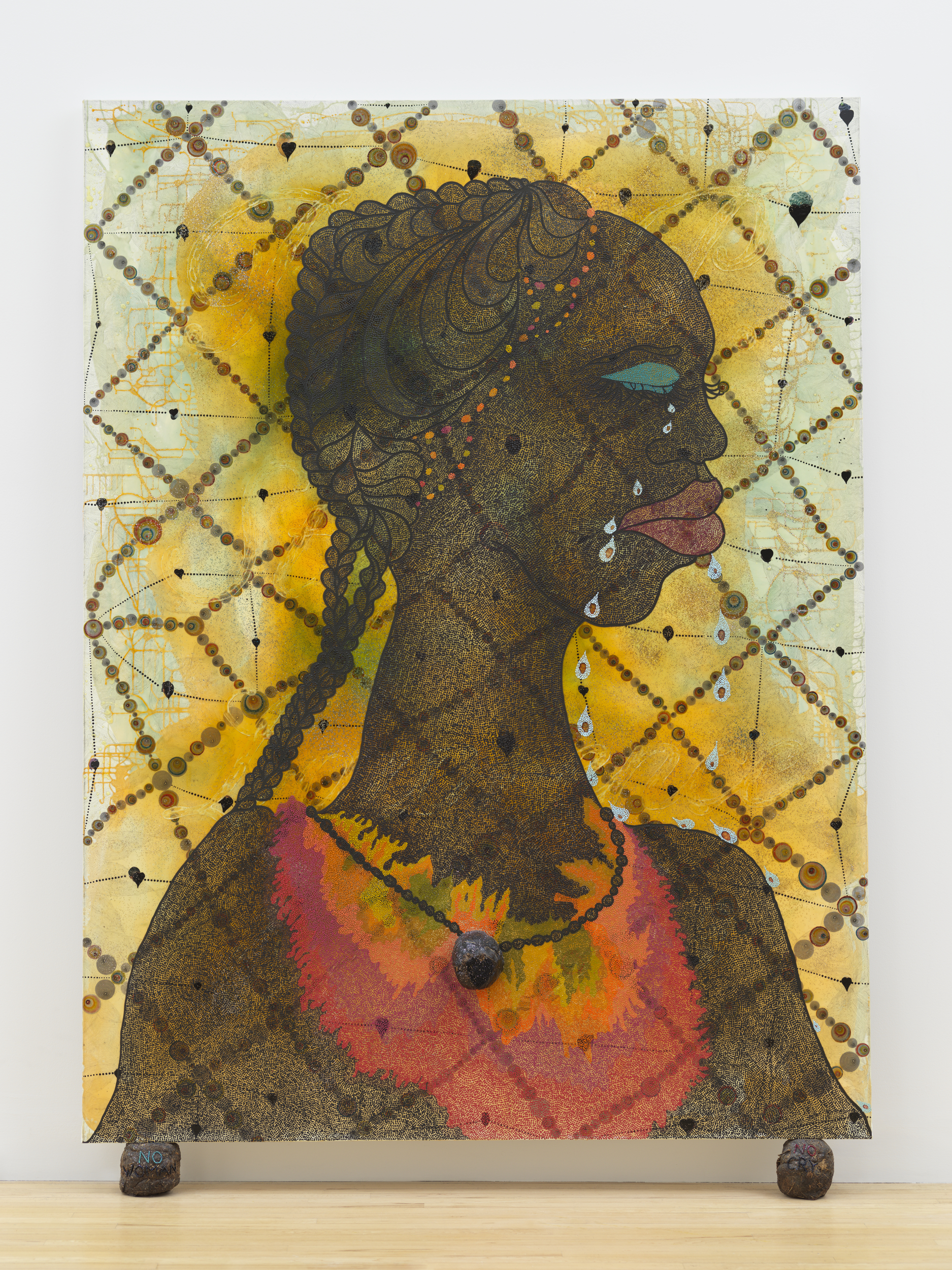 3.Chris Ofili, No Woman No Cry 1998 © Chris Ofili, courtesy Victoria Miro, London. Tate.