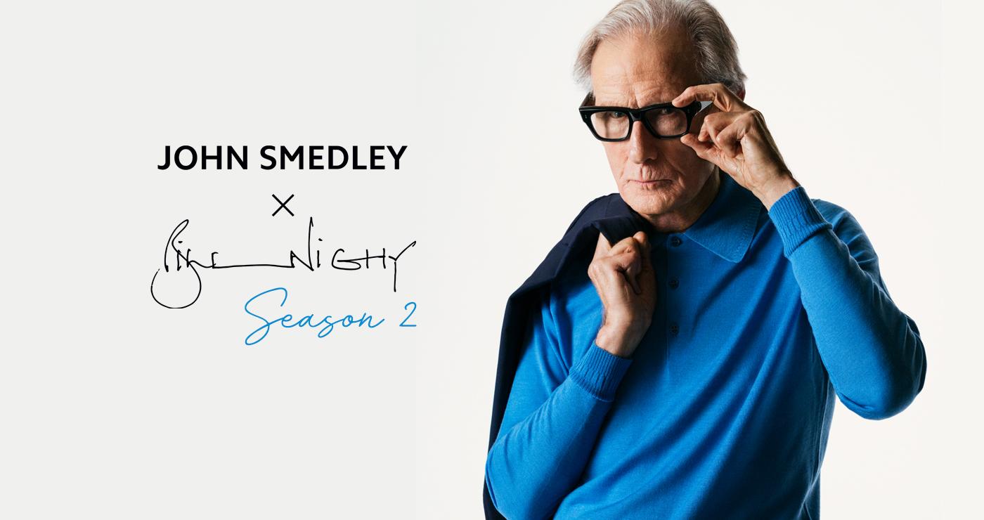 JOHN SMEDLEY×英国俳優ビル・ナイ　限定コレクション第２弾 5/15(金)限定発売