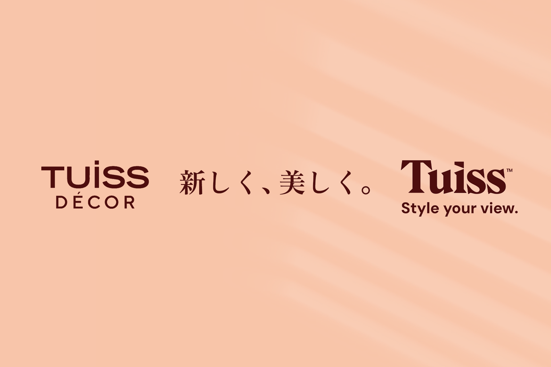 「TUISS DÉCOR」から「Tuiss」へ。TUISS DÉCOR、ブランド名・ロゴ・ブランドカラーを刷新
