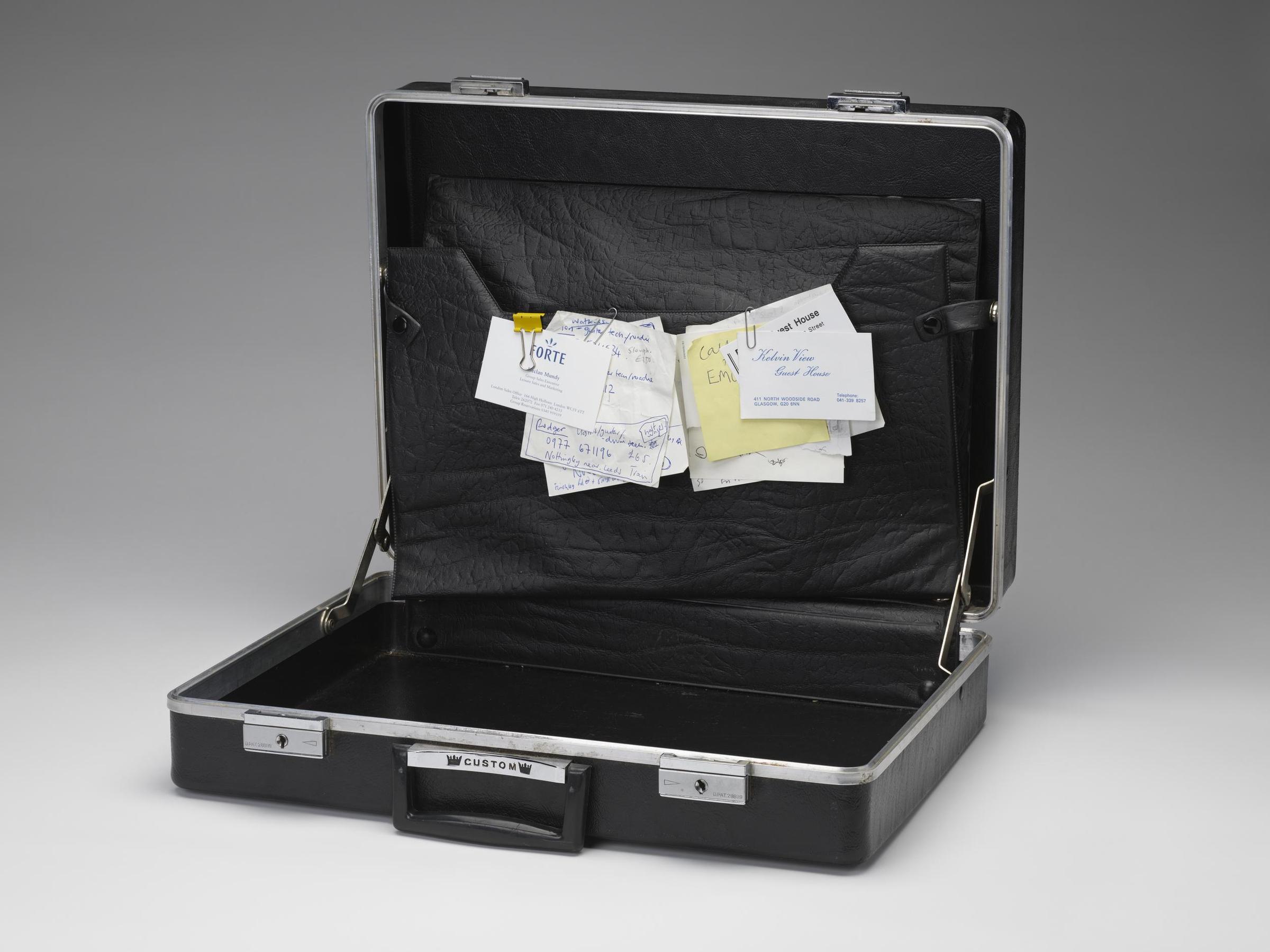 Briefcase
Briefcase used by Mark Webber as tour manager, 1990s