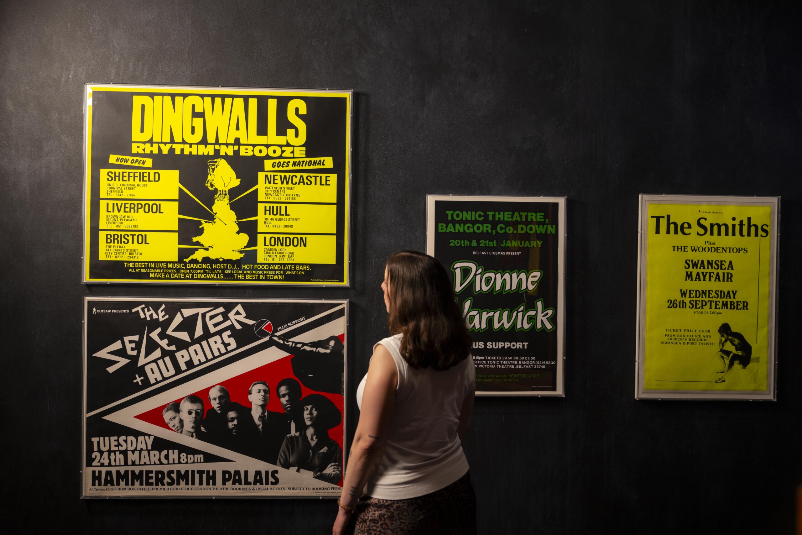 Gallery views of Lost Music Venues, a new free display opening on Saturday 30th May at V&A South Kensington, London.